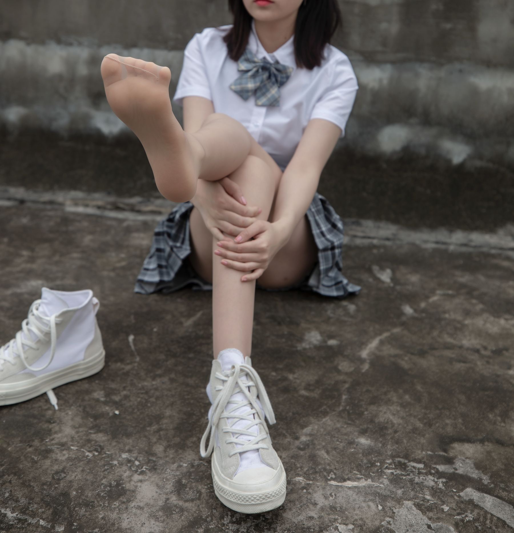 [梦丝女神MSLASS] 子然 天台JK