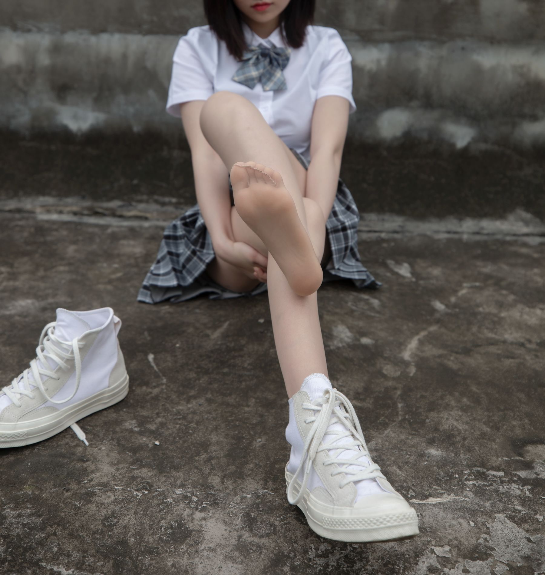 [梦丝女神MSLASS] 子然 天台JK