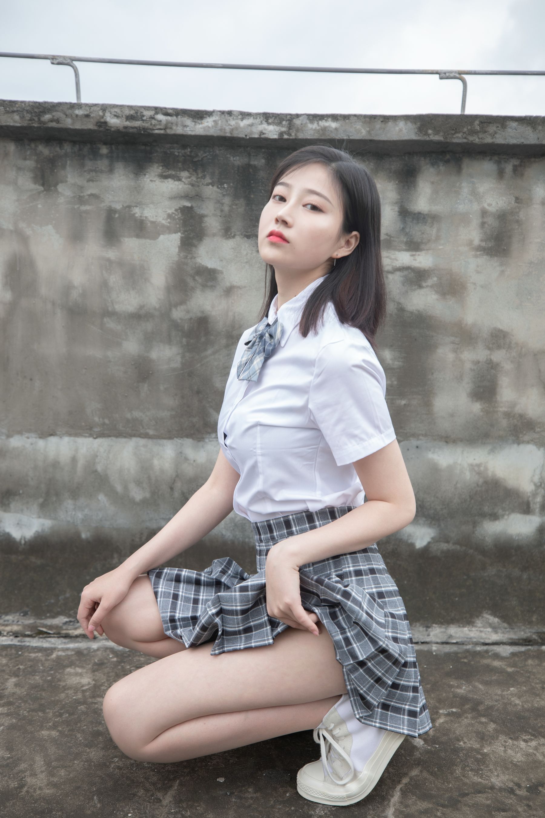 [梦丝女神MSLASS] 子然 天台JK