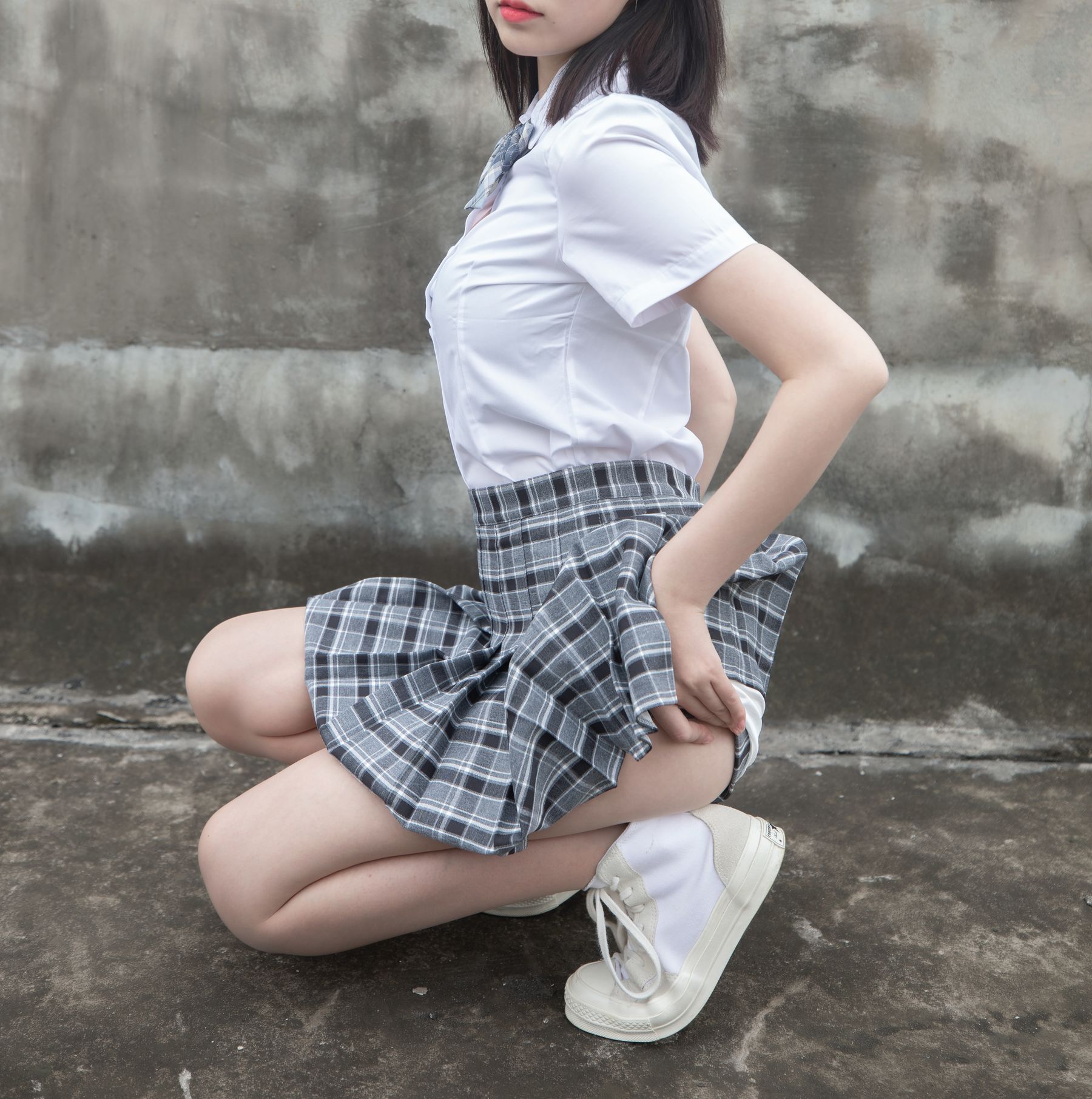 [梦丝女神MSLASS] 子然 天台JK