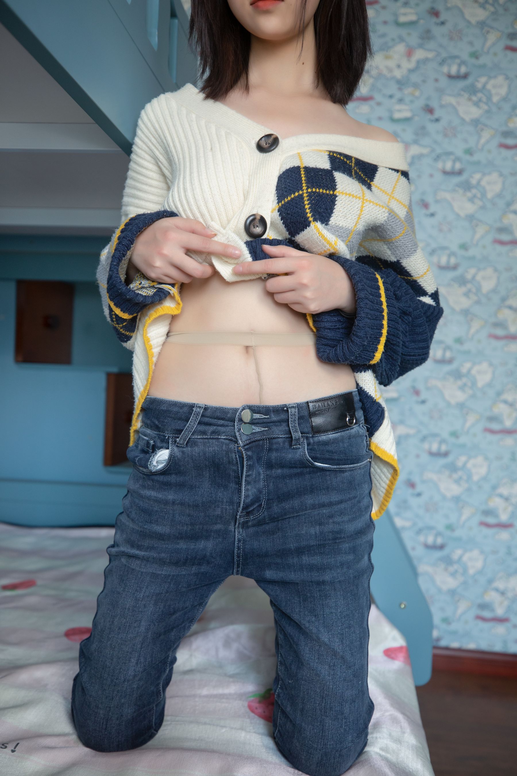 [梦丝女神MSLASS] 子然 毛衣也性感