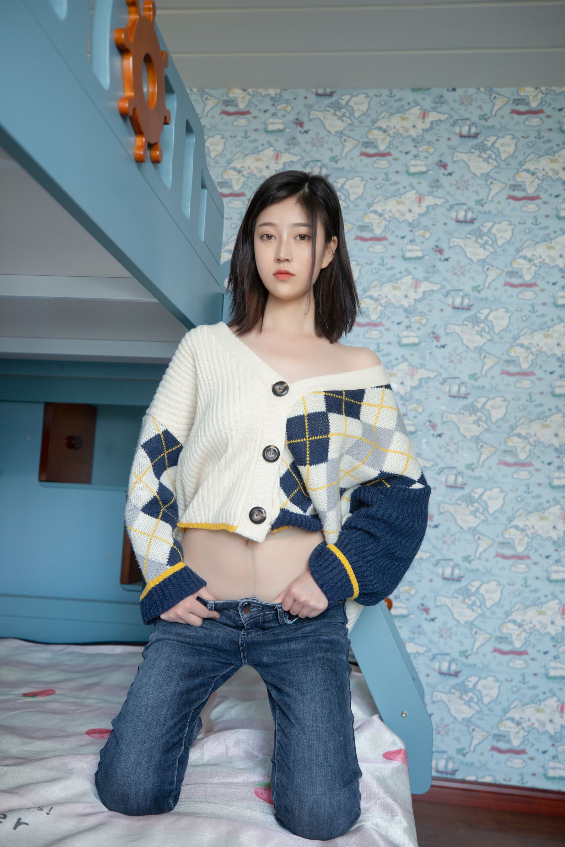 [梦丝女神MSLASS] 子然 毛衣也性感