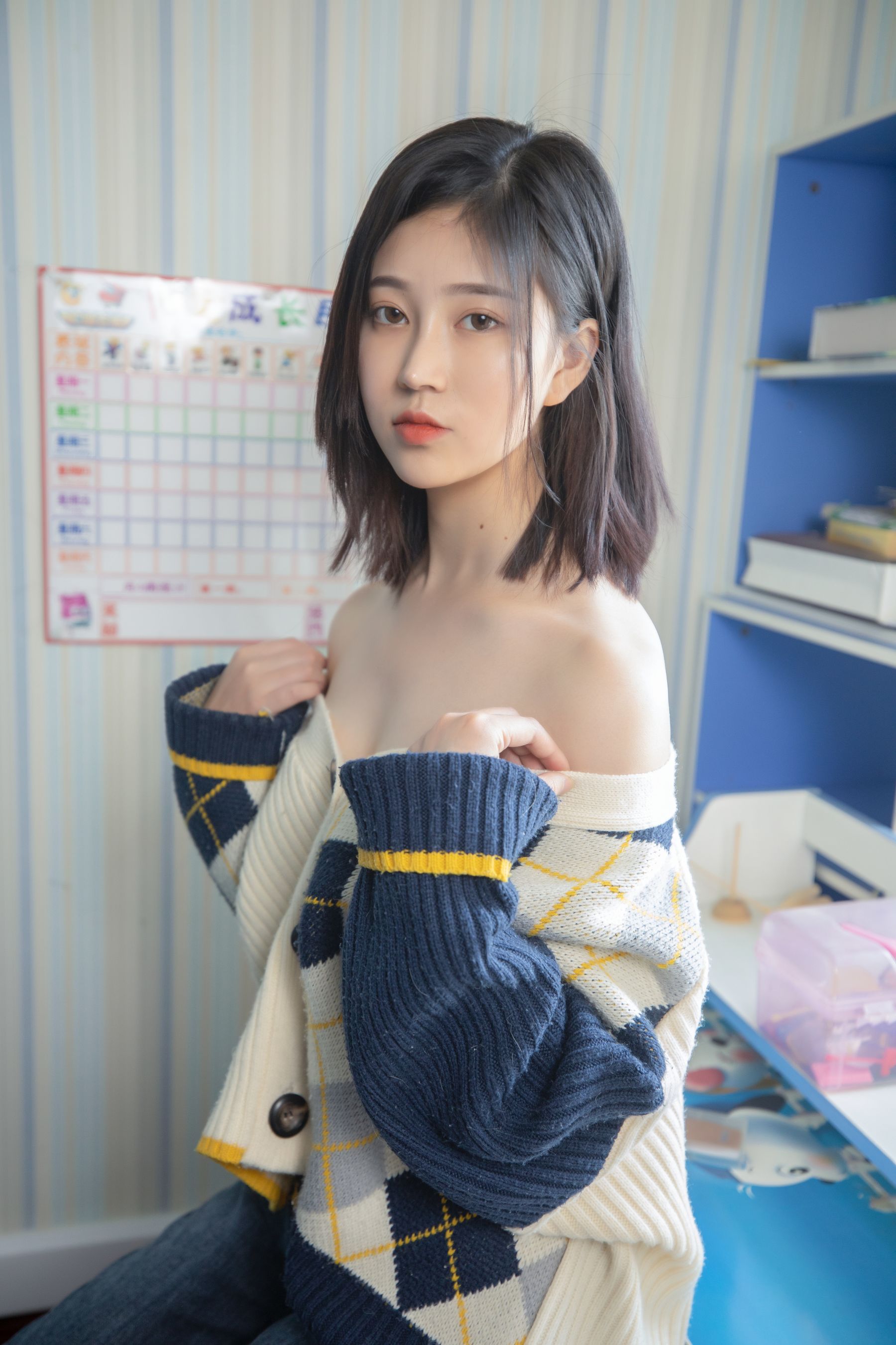 [梦丝女神MSLASS] 子然 毛衣也性感