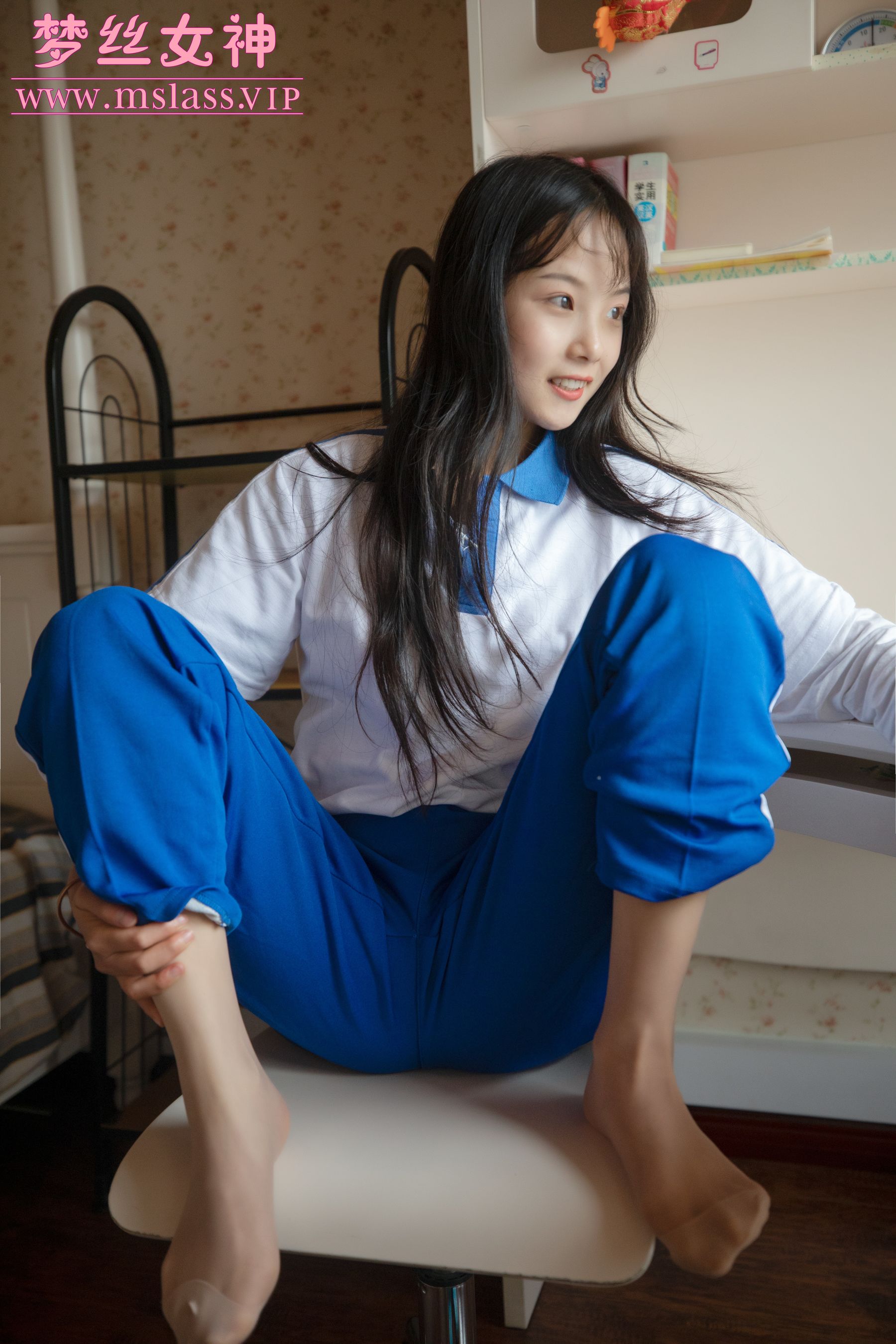 [梦丝女神MSLASS] 灵唯 蓝色校服(全)