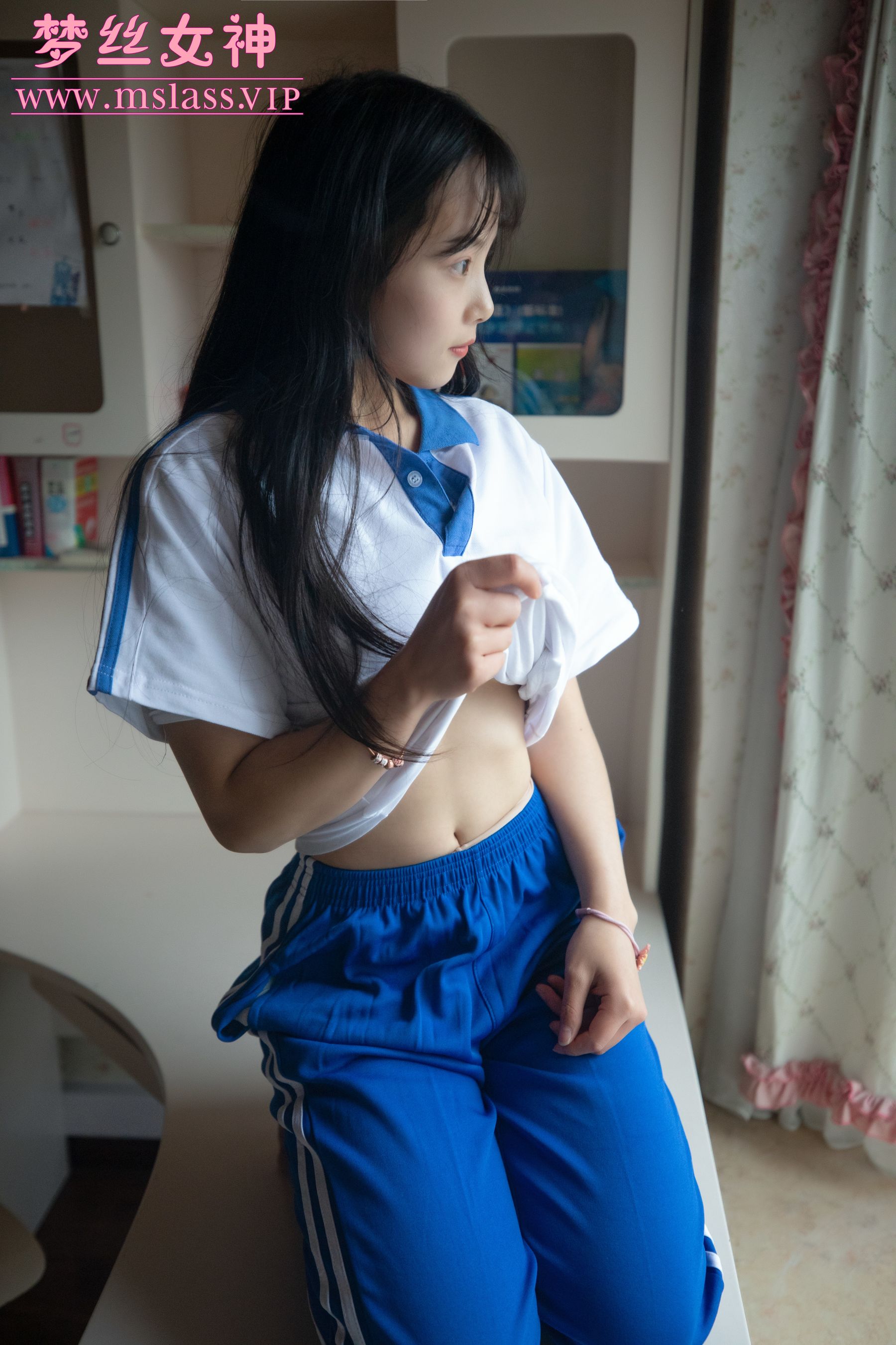 [梦丝女神MSLASS] 灵唯 蓝色校服(全)