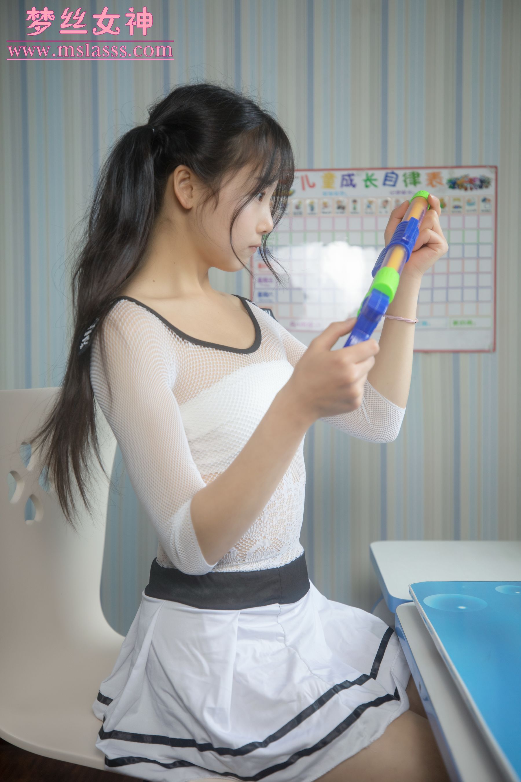 [梦丝女神MSLASS] 灵唯 马尾