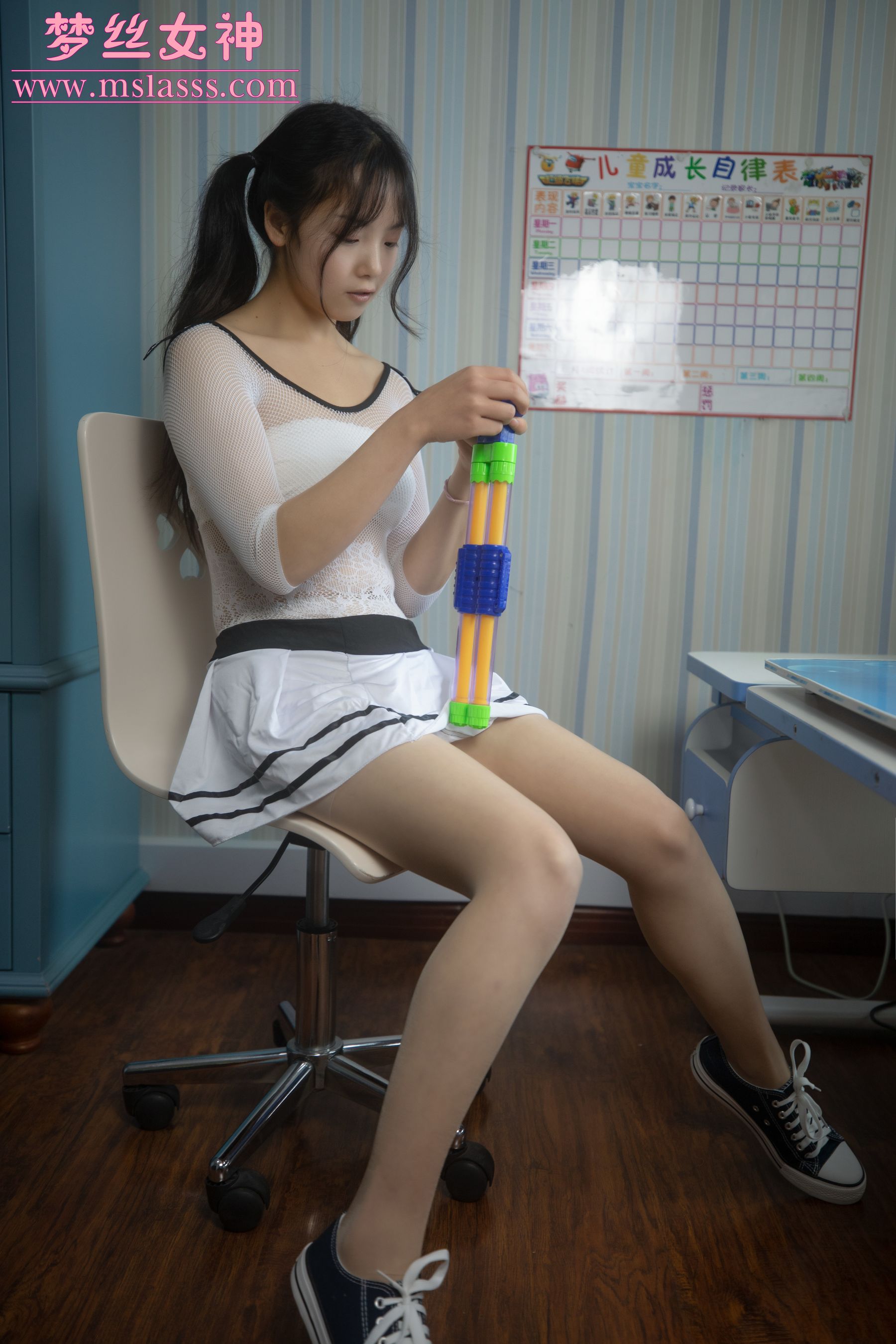 [梦丝女神MSLASS] 灵唯 马尾