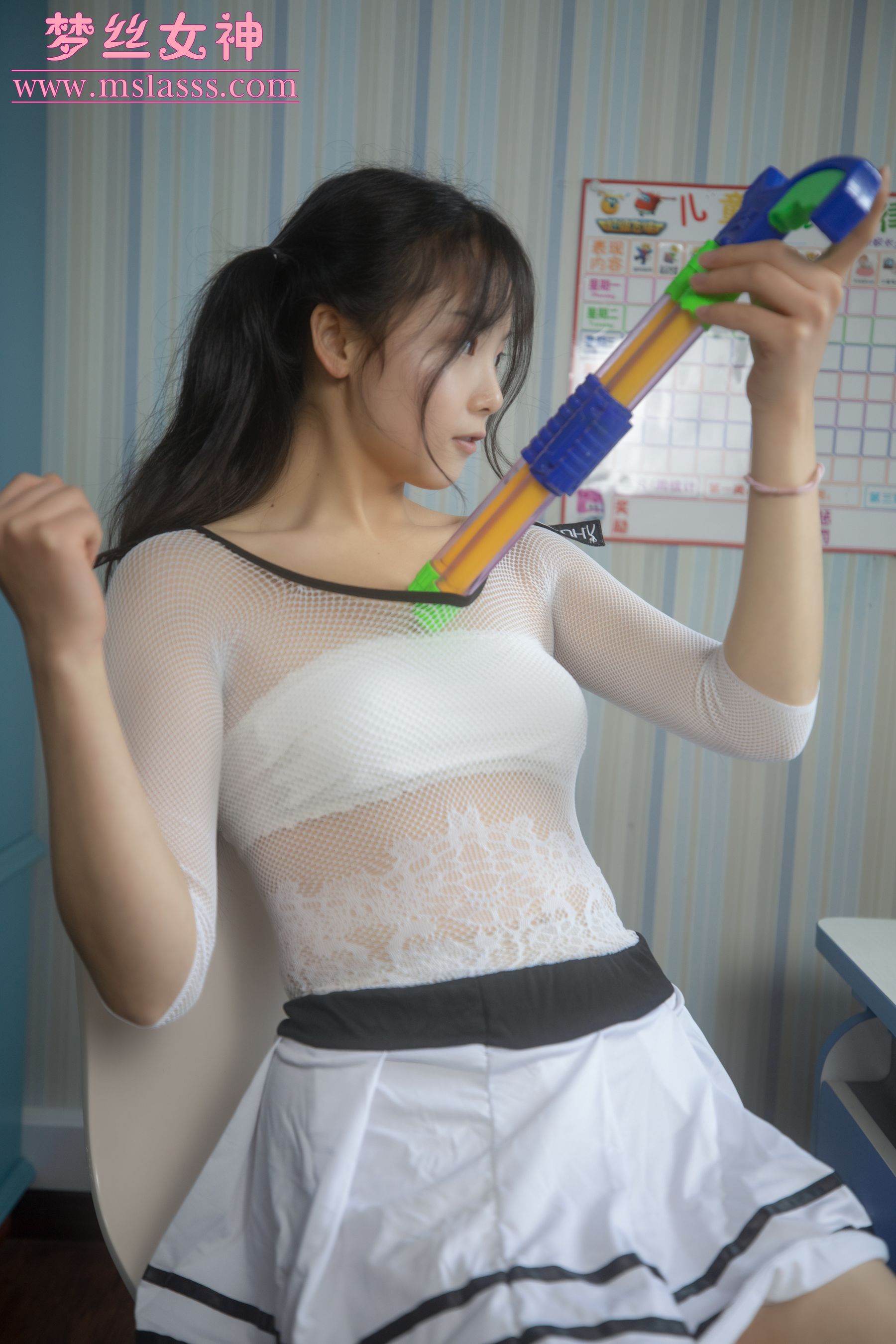 [梦丝女神MSLASS] 灵唯 马尾