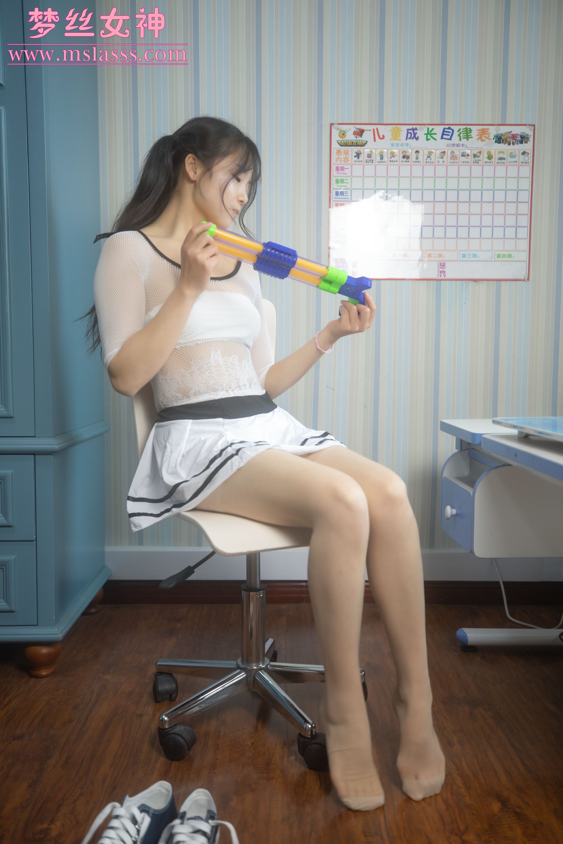 [梦丝女神MSLASS] 灵唯 马尾