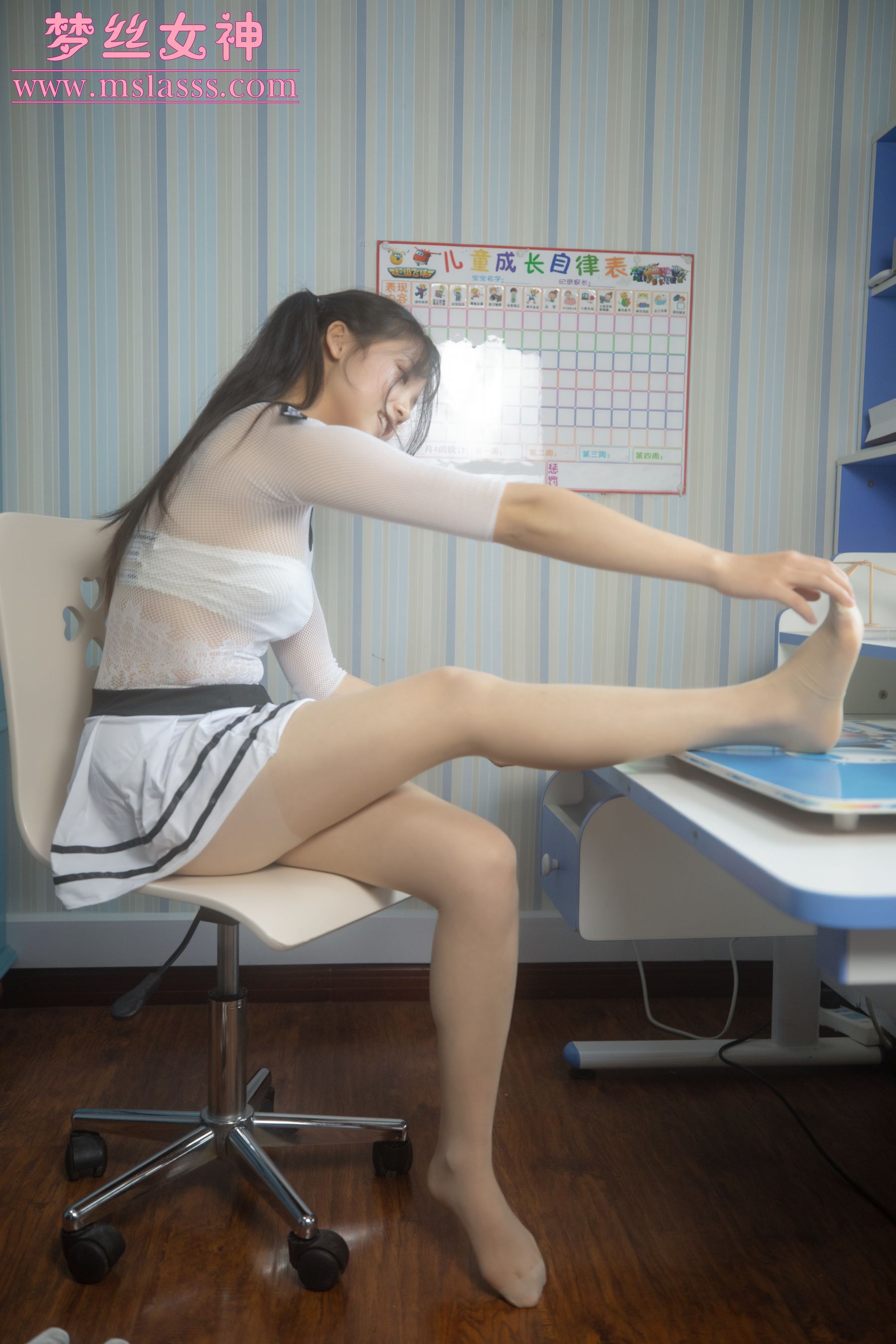 [梦丝女神MSLASS] 灵唯 马尾