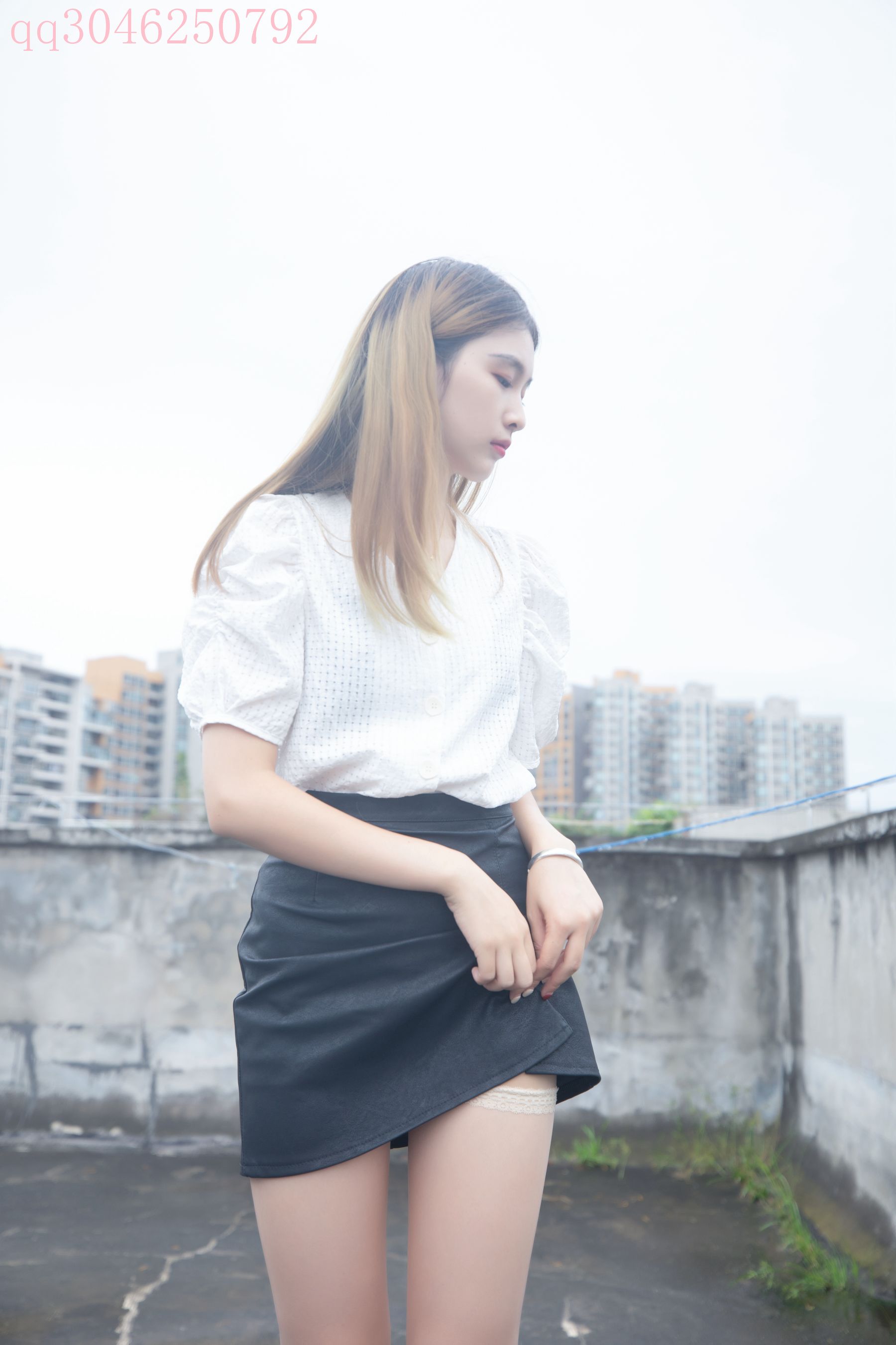 [梦丝女神MSLASS] 王晓瑞 天台肉丝