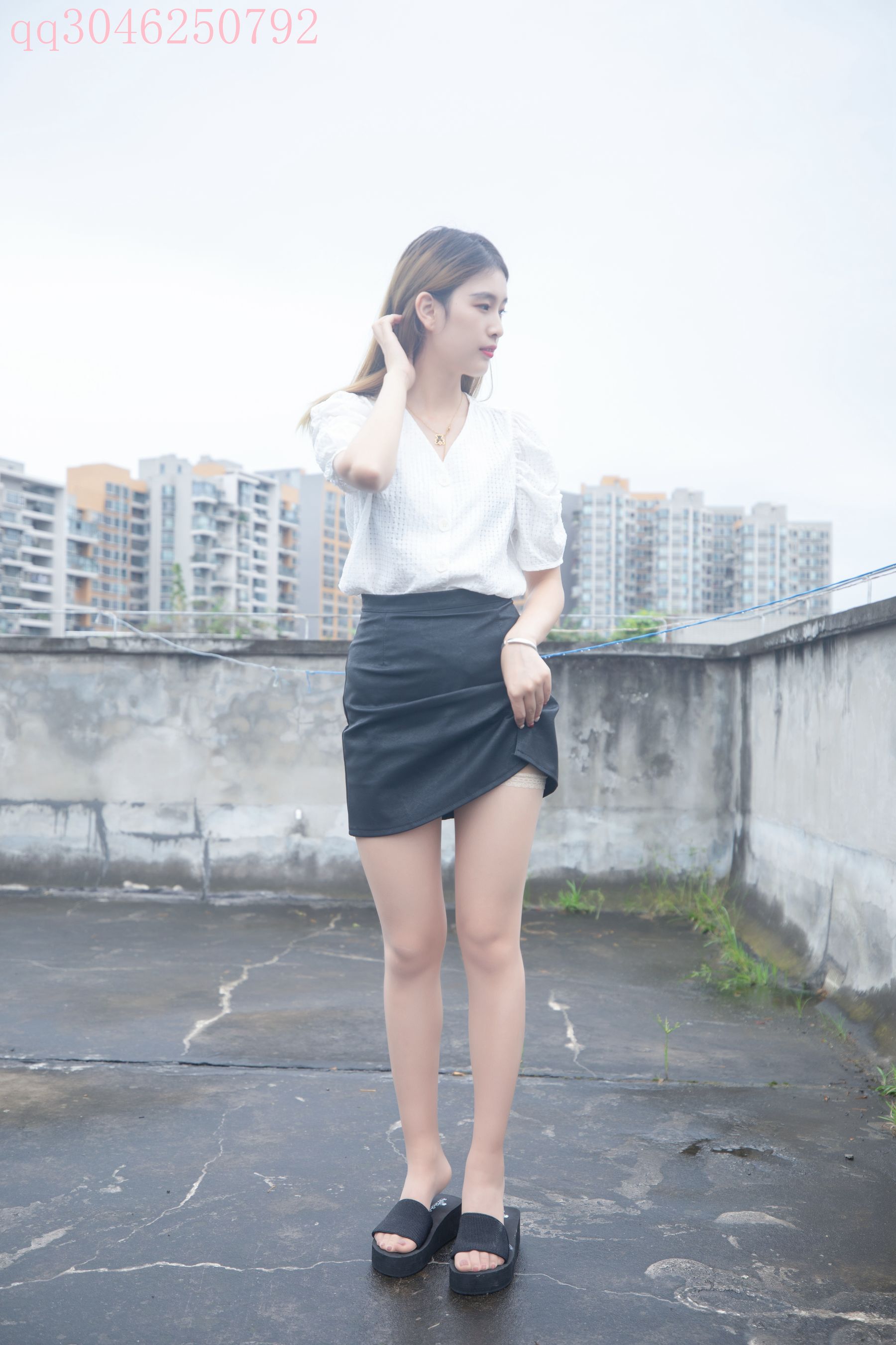 [梦丝女神MSLASS] 王晓瑞 天台肉丝