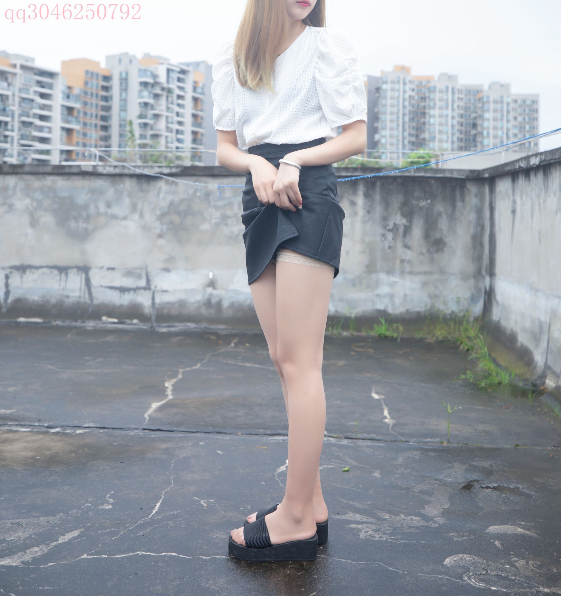 [梦丝女神MSLASS] 王晓瑞 天台肉丝