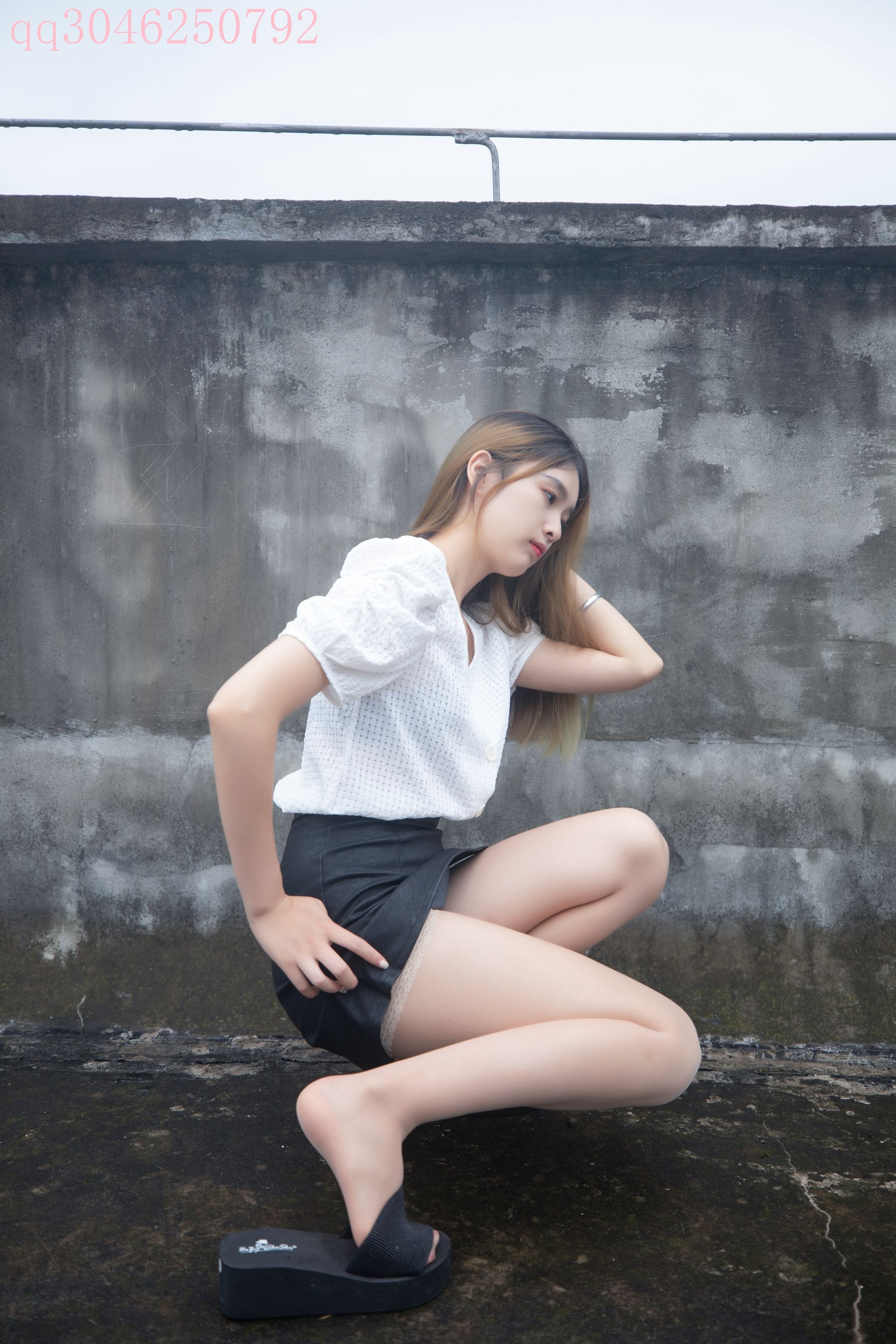 [梦丝女神MSLASS] 王晓瑞 天台肉丝