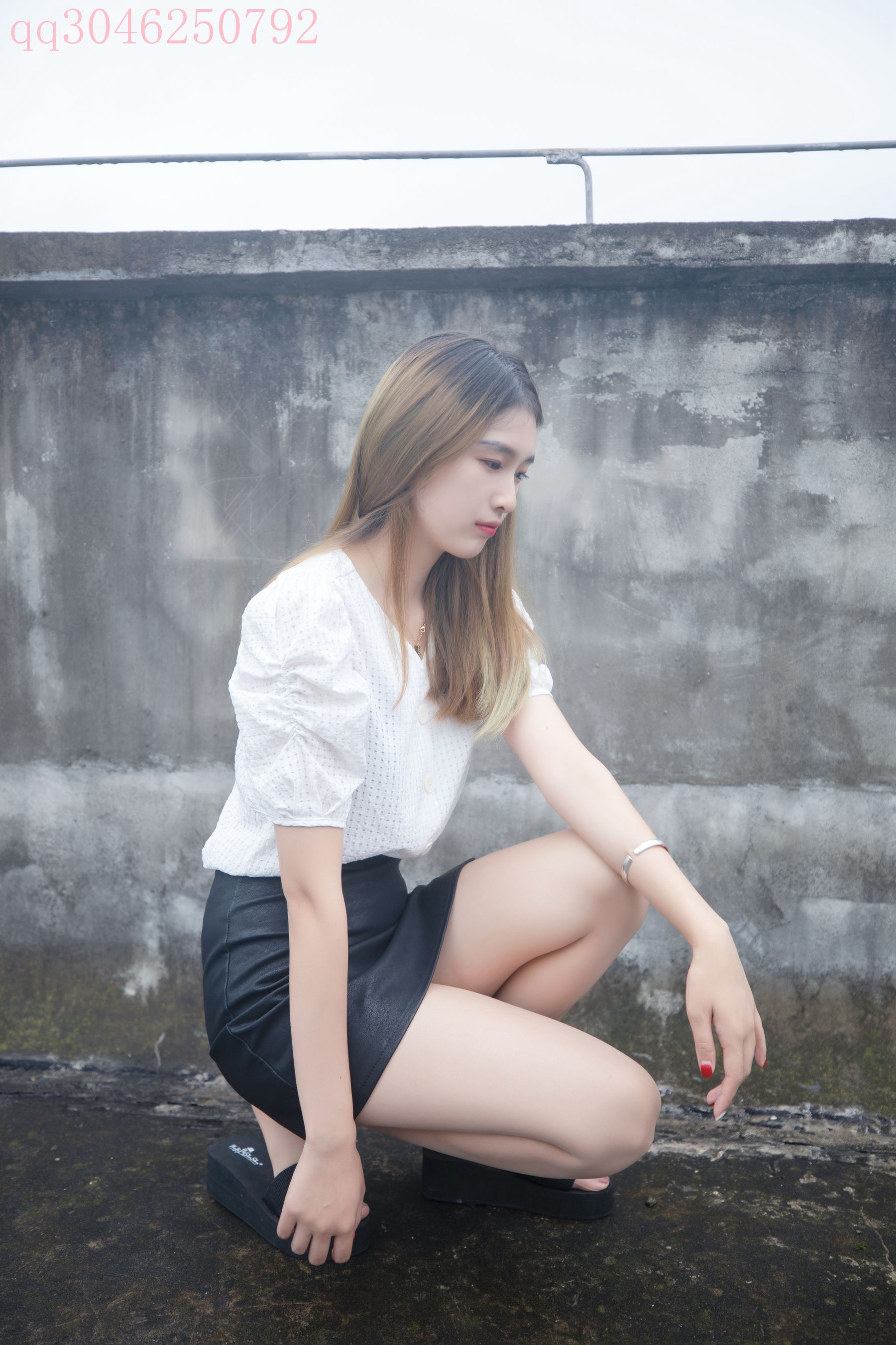 [梦丝女神MSLASS] 王晓瑞 天台肉丝