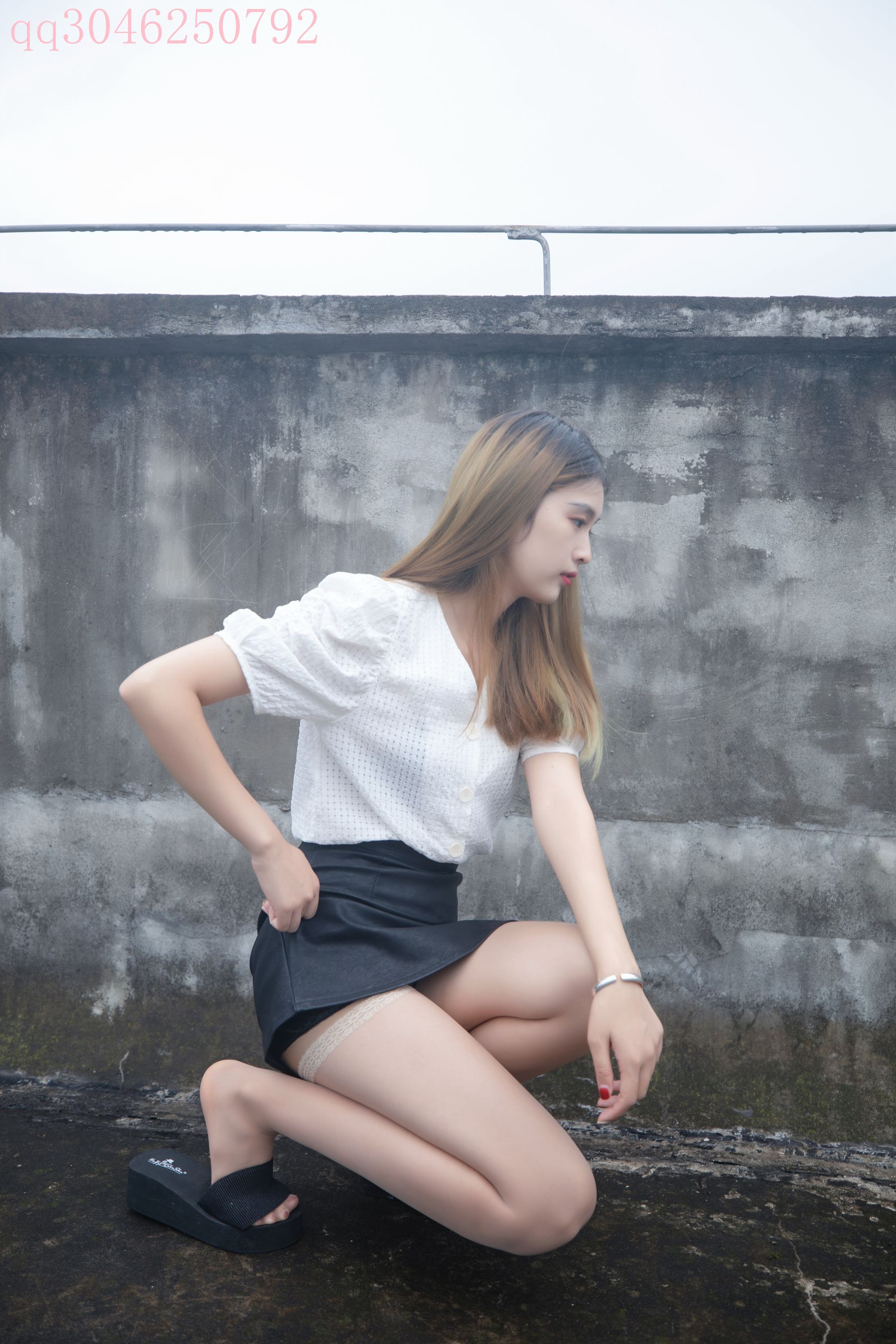 [梦丝女神MSLASS] 王晓瑞 天台肉丝