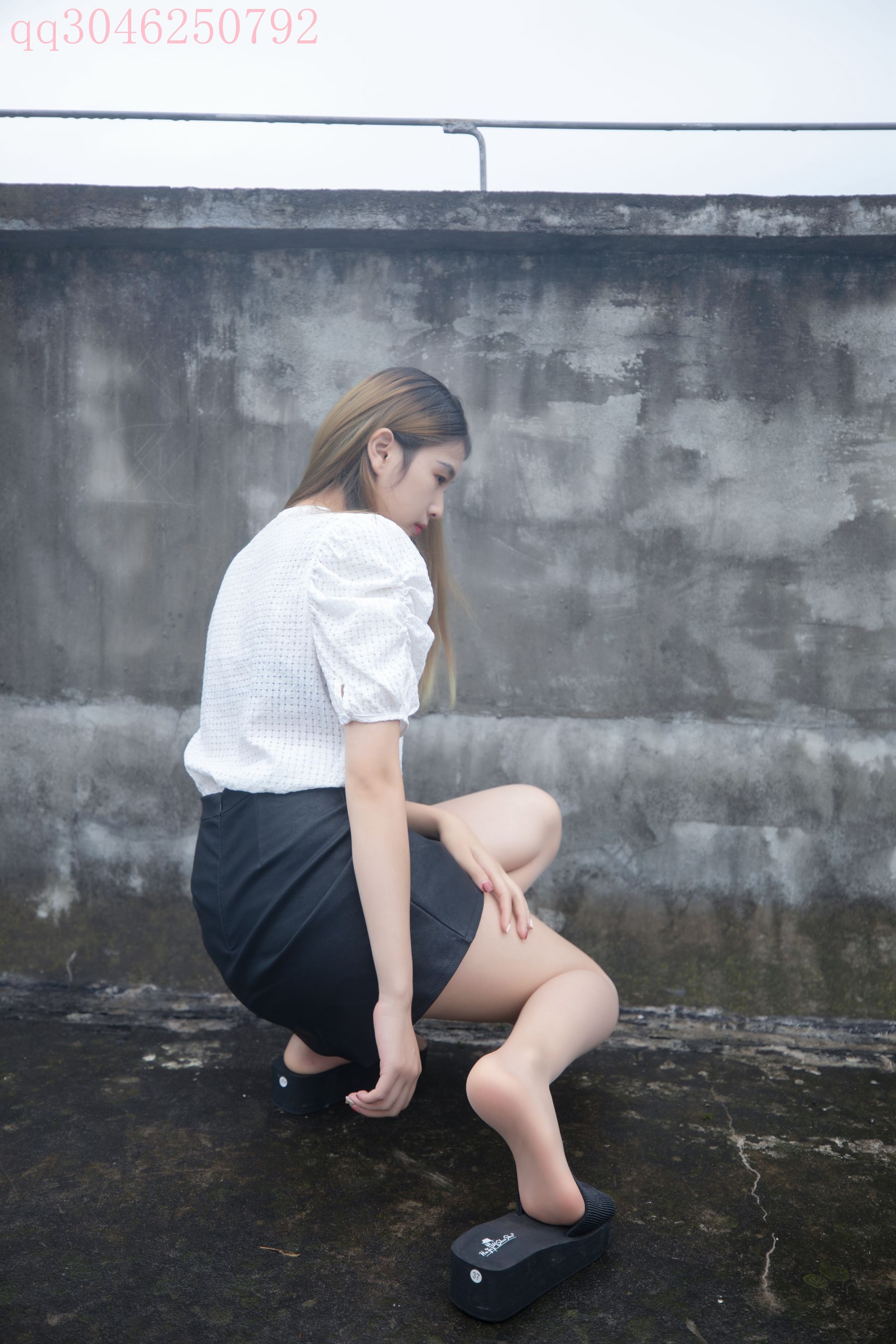 [梦丝女神MSLASS] 王晓瑞 天台肉丝
