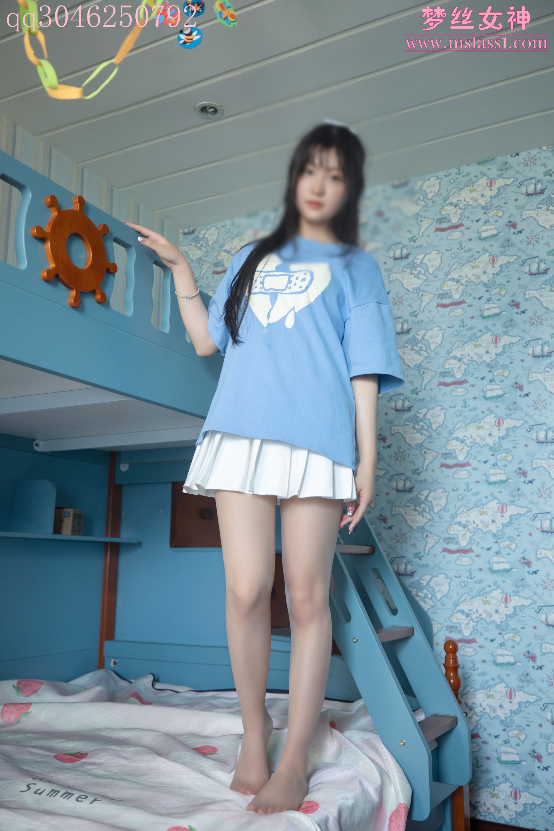 [梦丝女神MSLASS] 蓝菲菲 学妹闺房