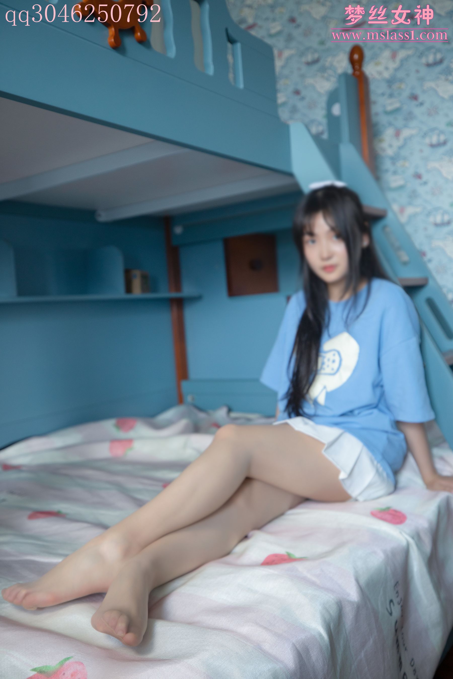 [梦丝女神MSLASS] 蓝菲菲 学妹闺房