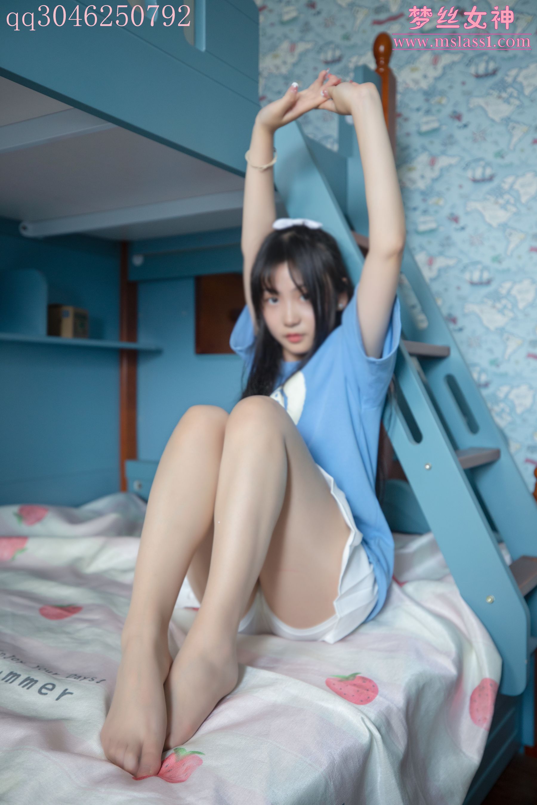 [梦丝女神MSLASS] 蓝菲菲 学妹闺房