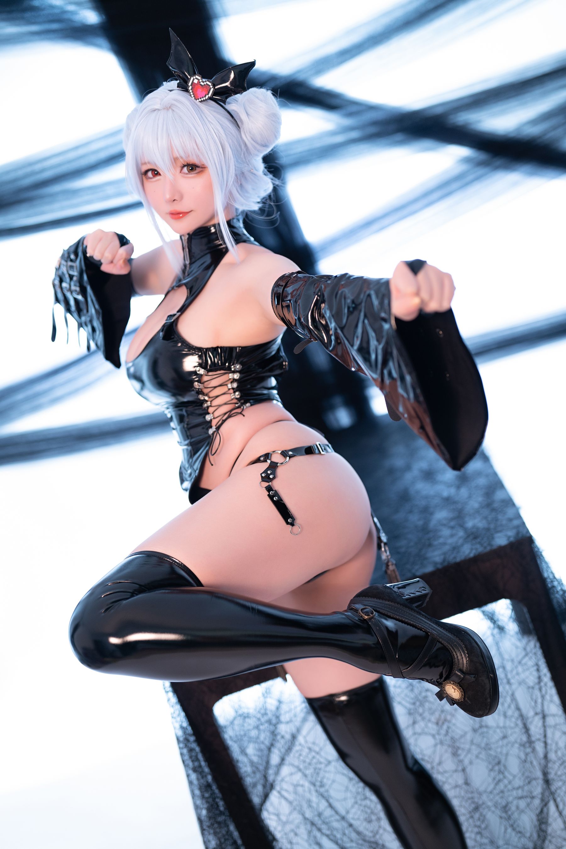 [福利COS] Coser小姐姐星之迟迟 - 水蓝小恶魔