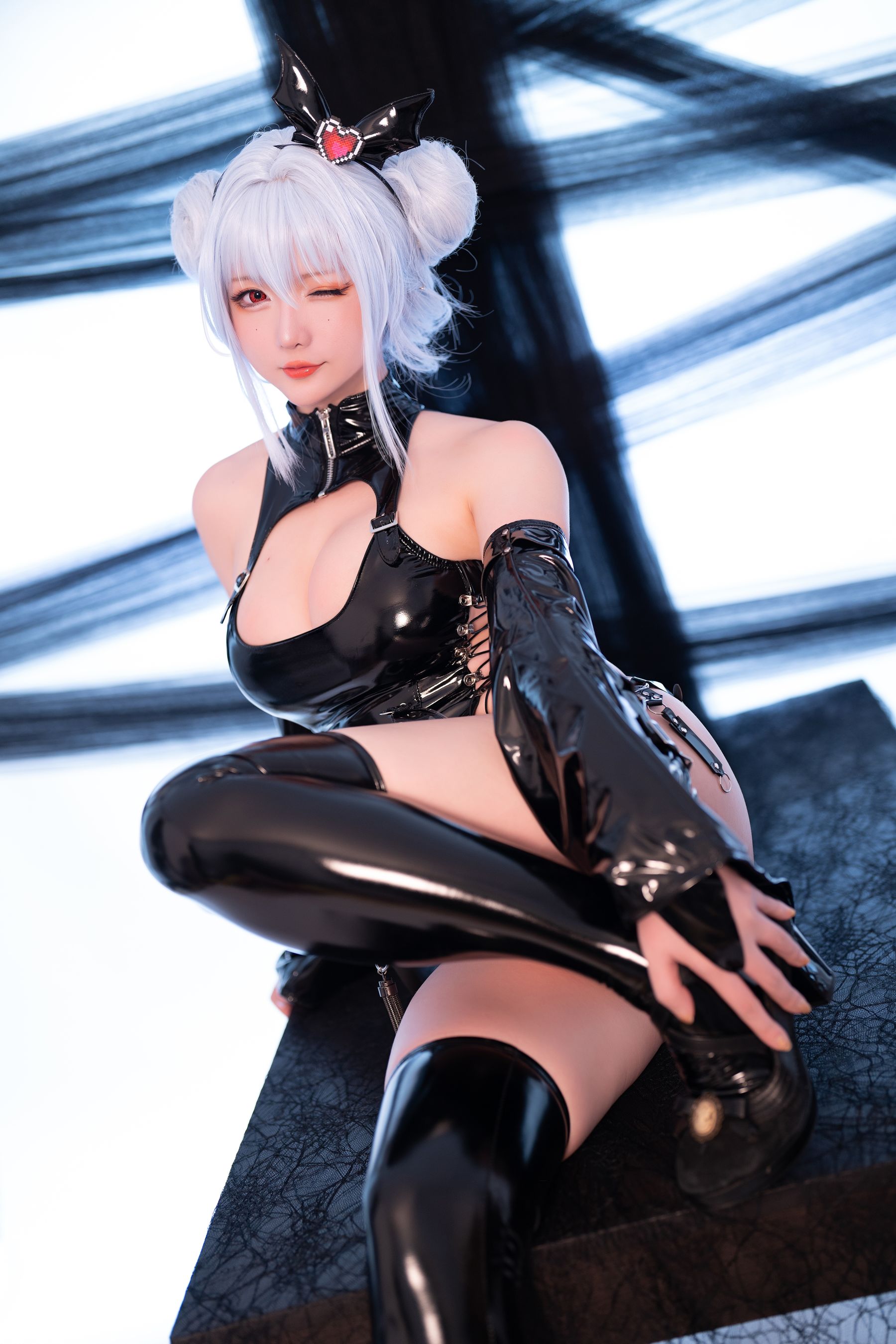 [福利COS] Coser小姐姐星之迟迟 - 水蓝小恶魔