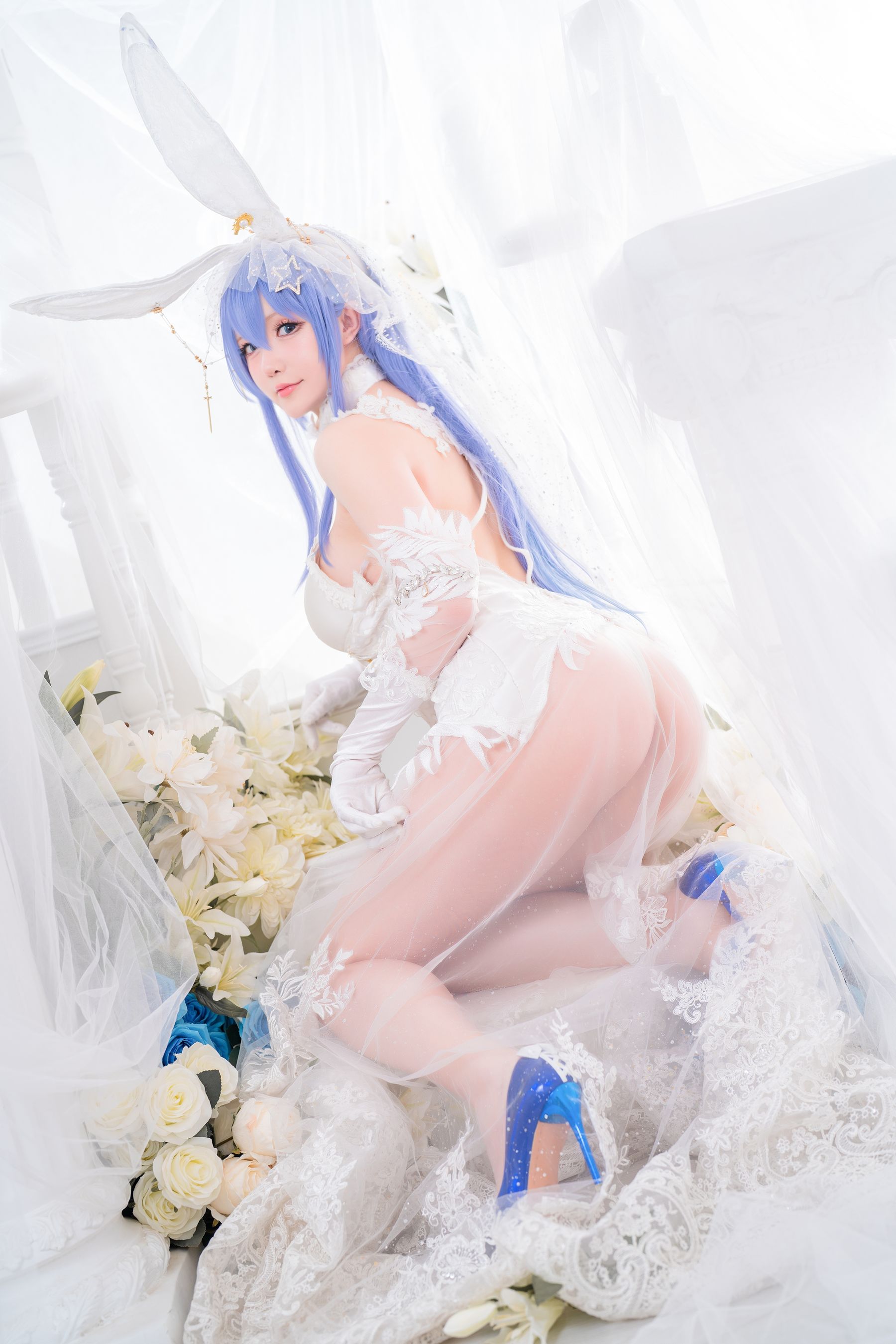 [福利COS] Coser小姐姐星之迟迟 - 碧蓝航线 花园