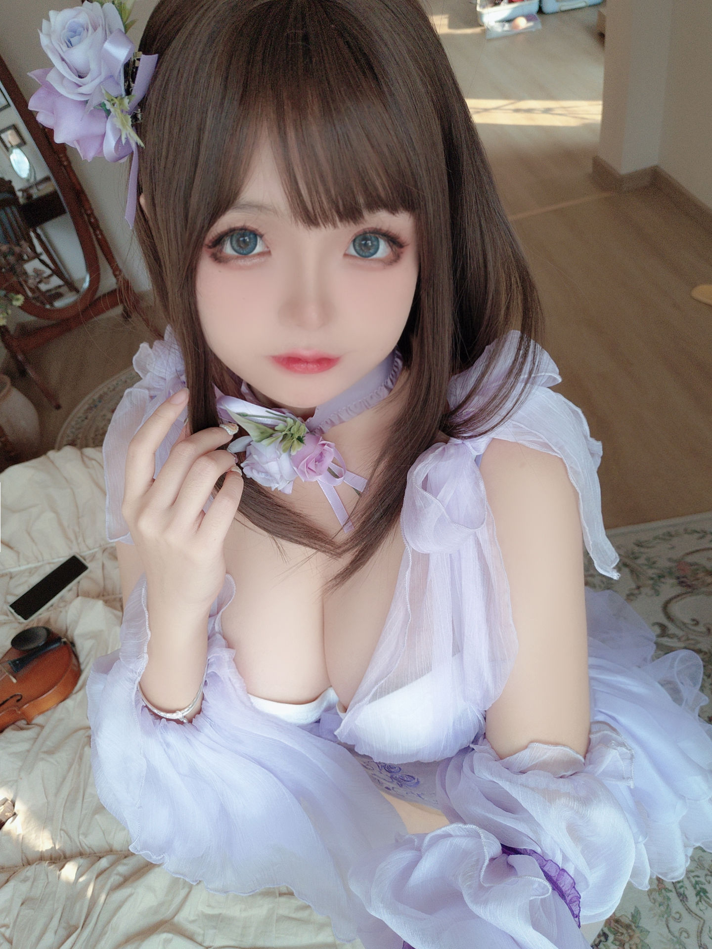 [福利COS] Cosplay日奈娇 - 睡美人 自摄