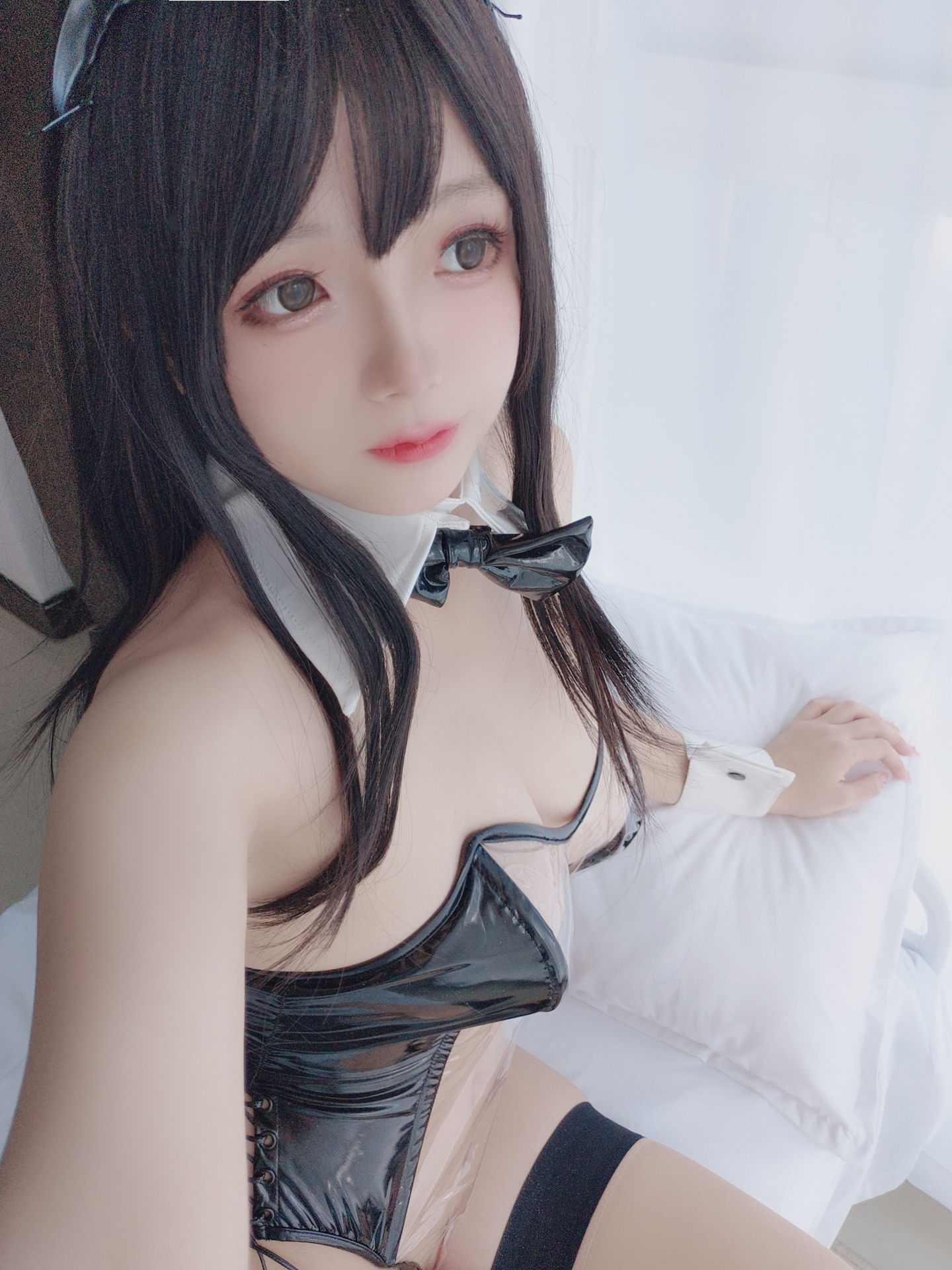 [福利COS] Cosplay日奈娇 - 透明兔女郎