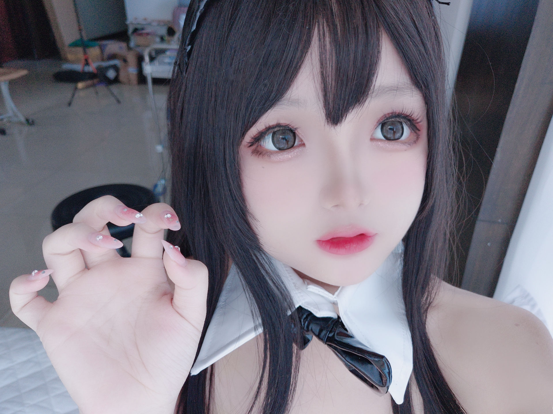 [福利COS] Cosplay日奈娇 - 透明兔女郎