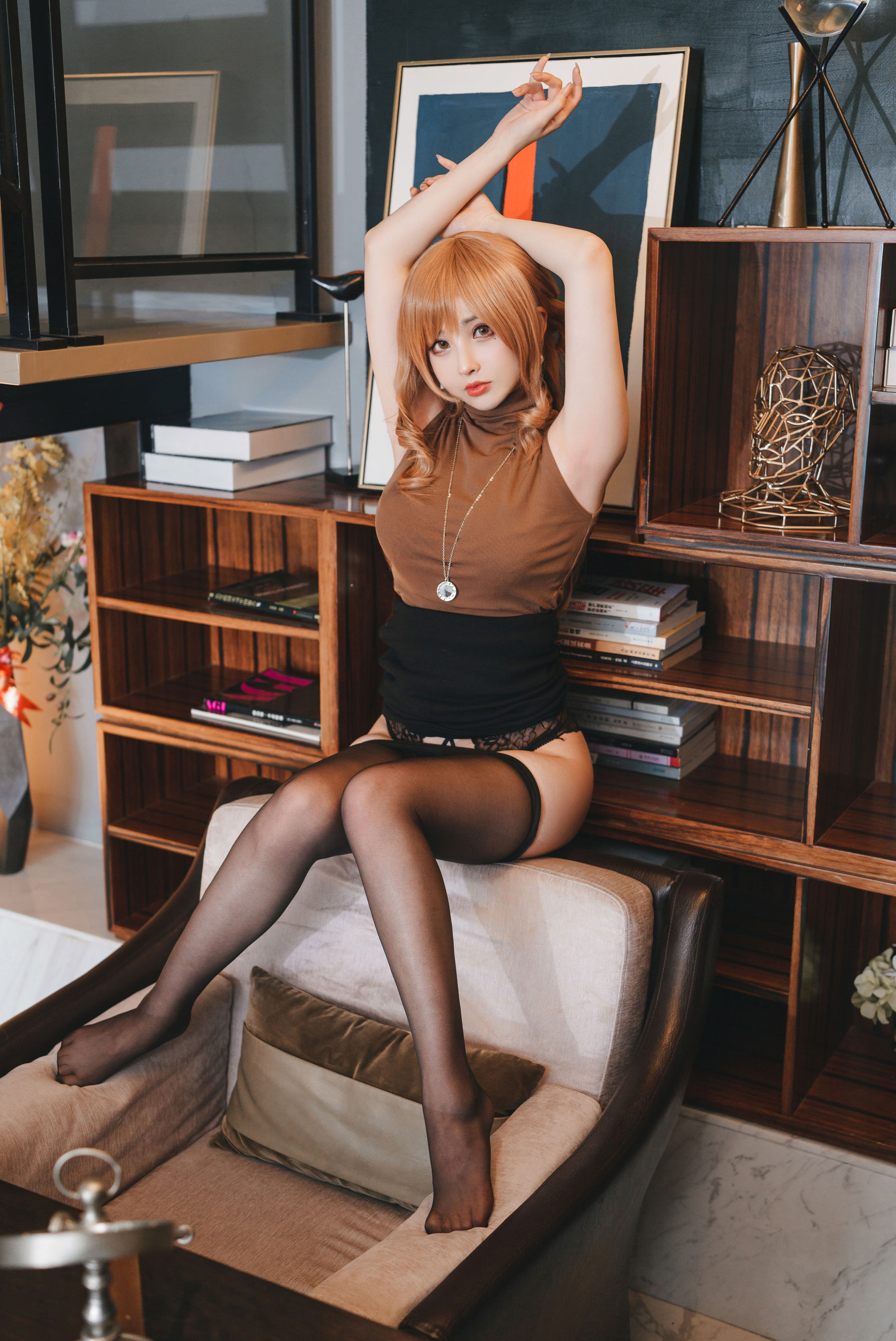 [福利COS] COS福利rioko凉凉子(肉扣热热子) - 人妻的一天-公司篇