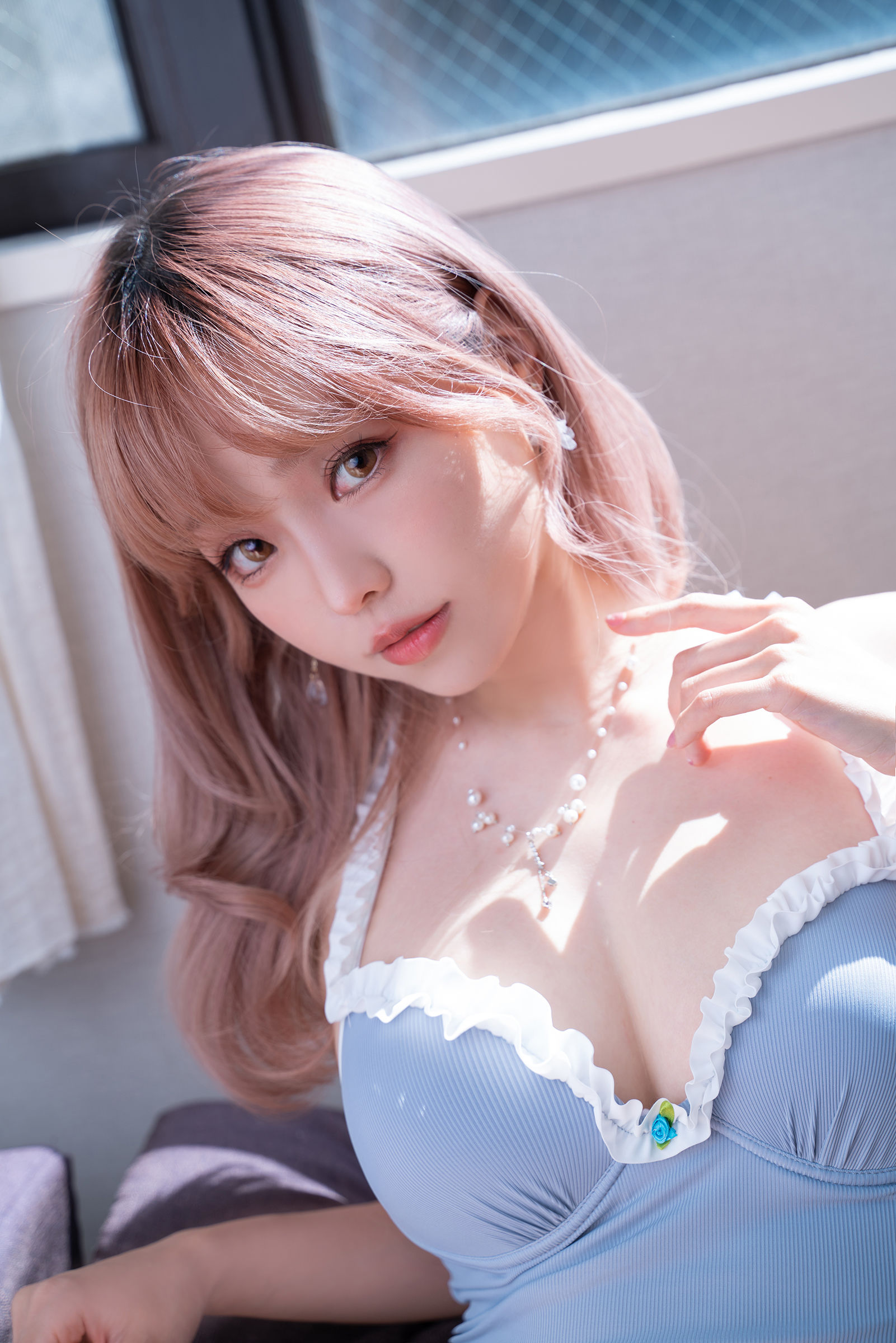 [福利COS] Ely_eee(ElyEE子) - Mist Blue Lady