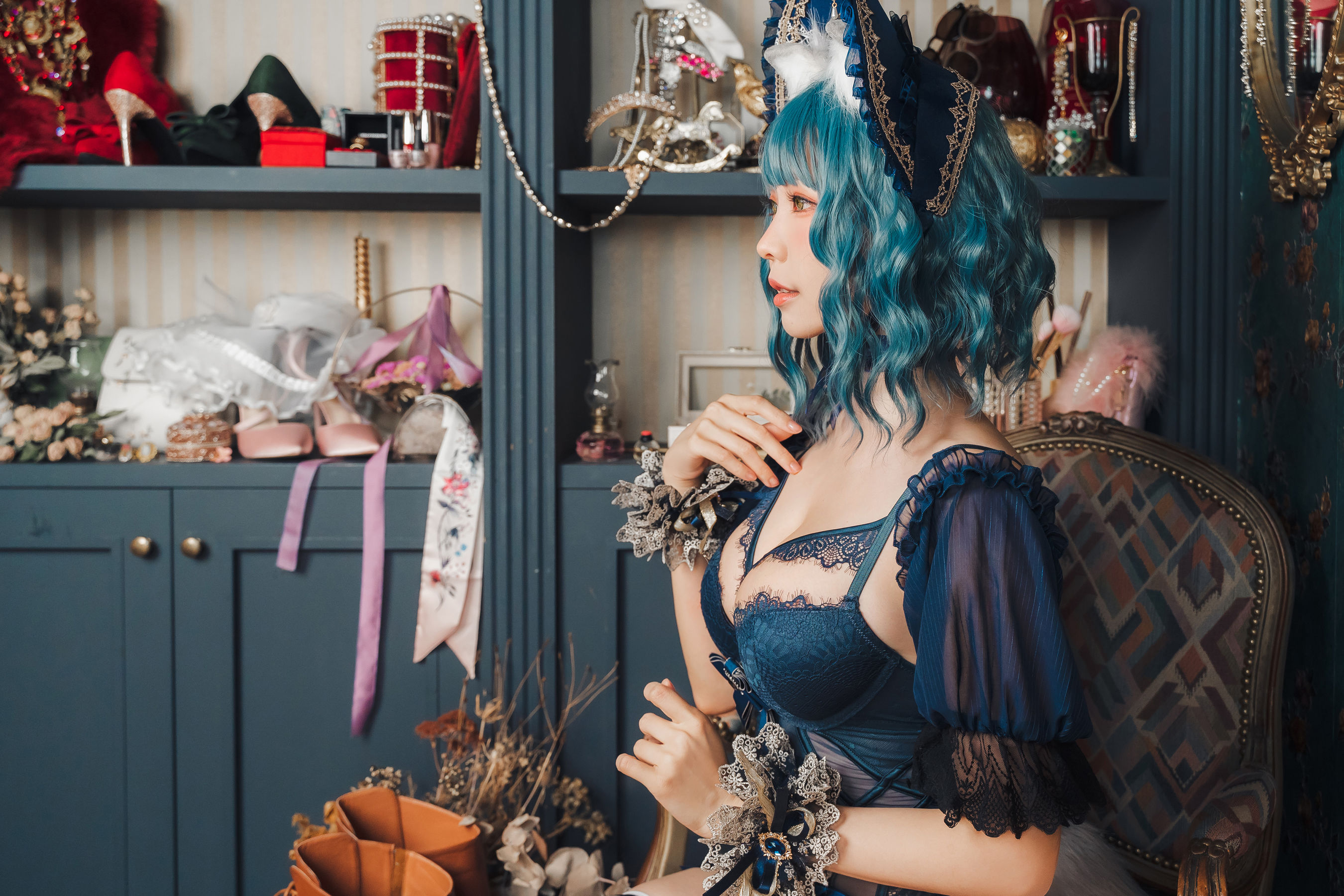 [福利COS] Ely_eee(ElyEE子) - Scottish Fold Cat Doll 摺耳貓少女人形