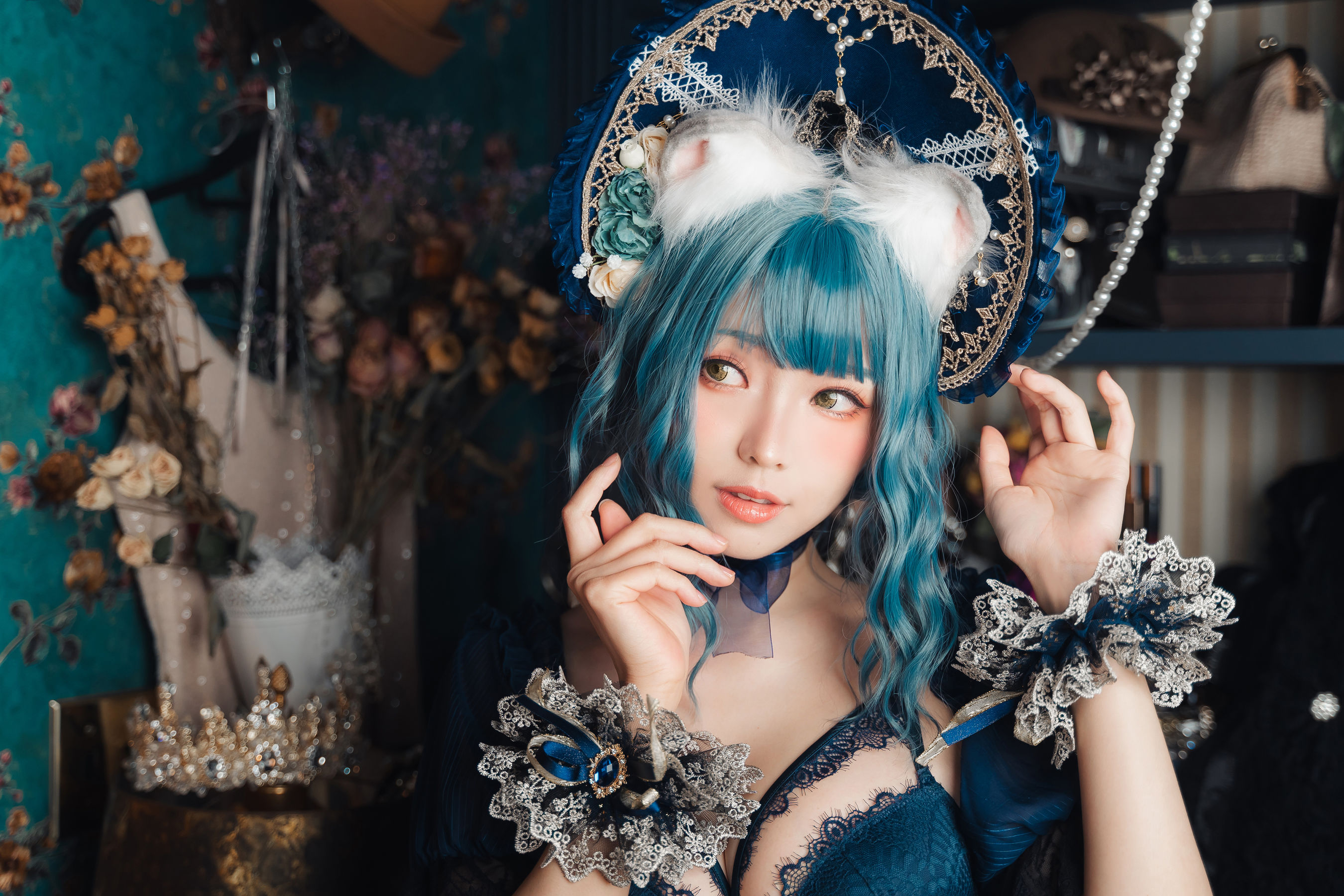 [福利COS] Ely_eee(ElyEE子) - Scottish Fold Cat Doll 摺耳貓少女人形