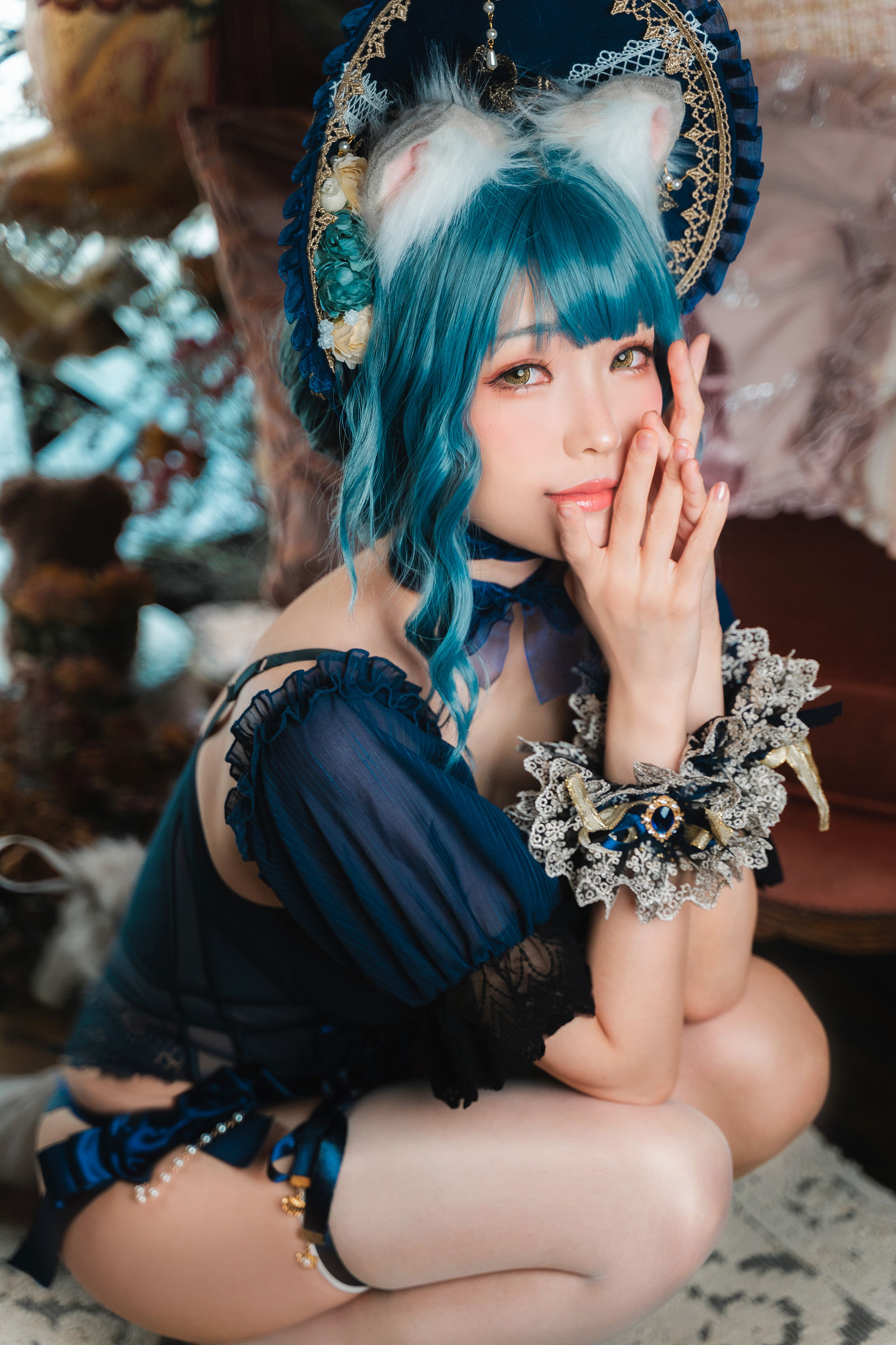 [福利COS] Ely_eee(ElyEE子) - Scottish Fold Cat Doll 摺耳貓少女人形