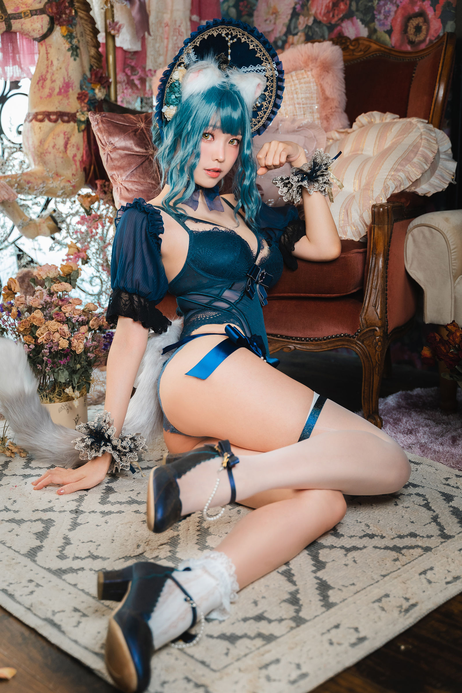 [福利COS] Ely_eee(ElyEE子) - Scottish Fold Cat Doll 摺耳貓少女人形