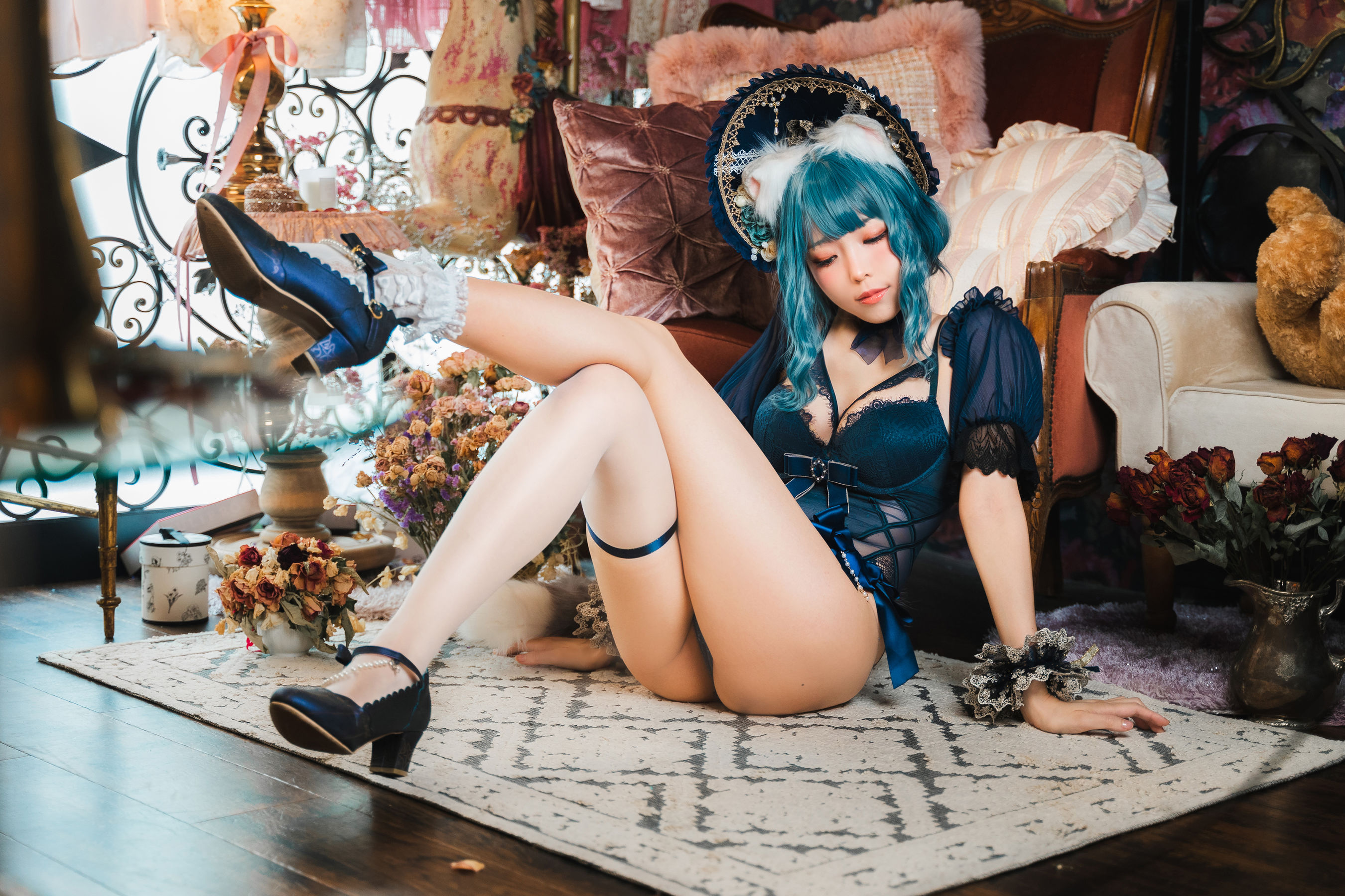 [福利COS] Ely_eee(ElyEE子) - Scottish Fold Cat Doll 摺耳貓少女人形