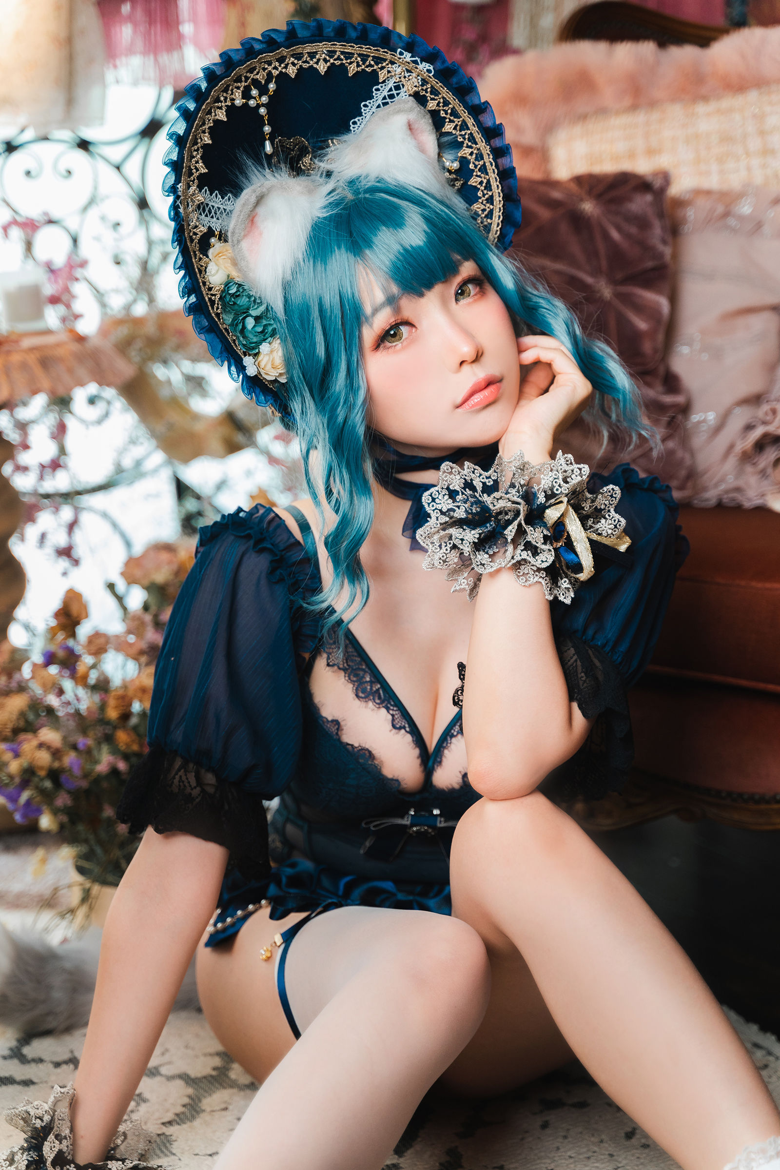 [福利COS] Ely_eee(ElyEE子) - Scottish Fold Cat Doll 摺耳貓少女人形