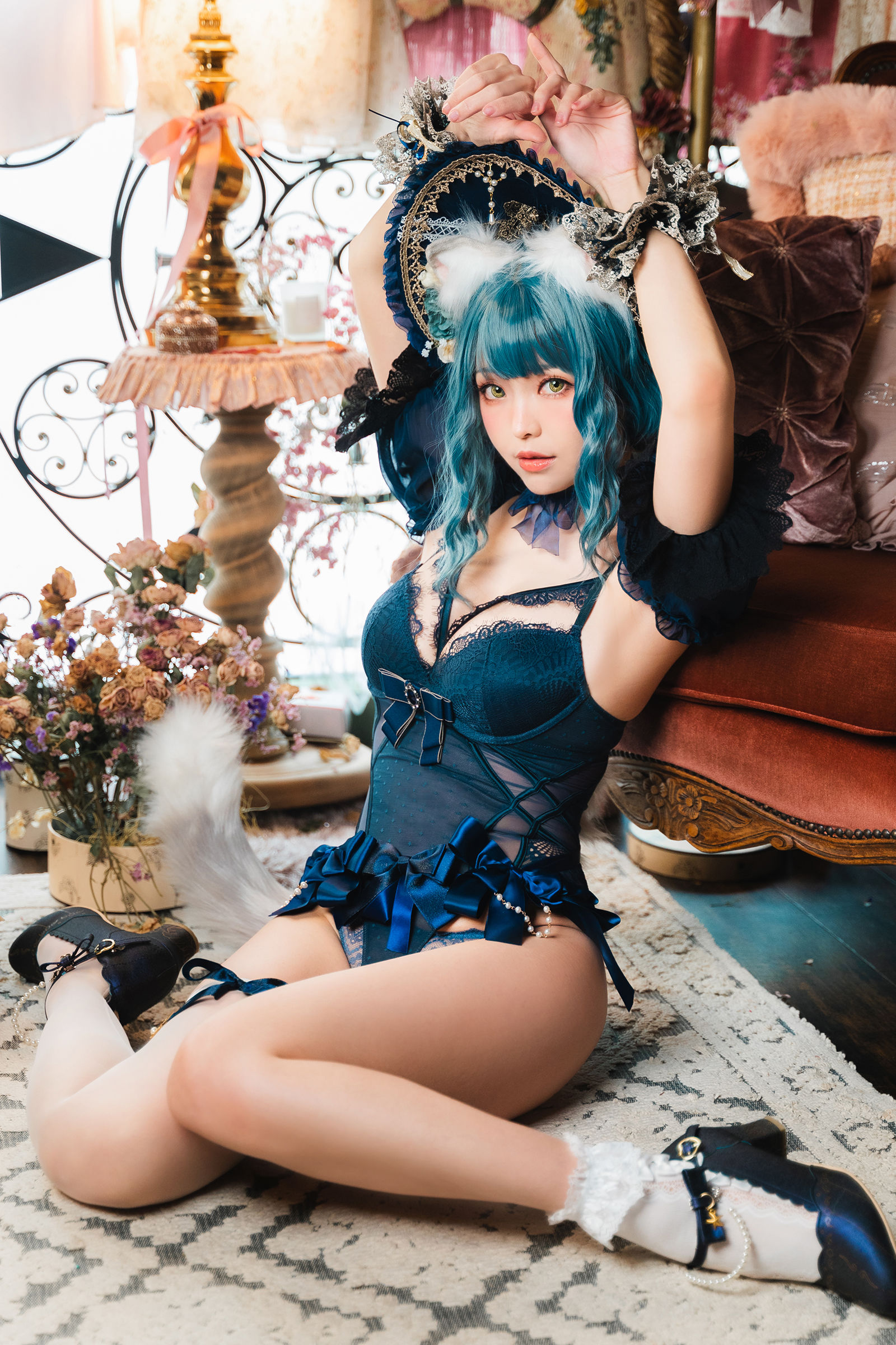 [福利COS] Ely_eee(ElyEE子) - Scottish Fold Cat Doll 摺耳貓少女人形