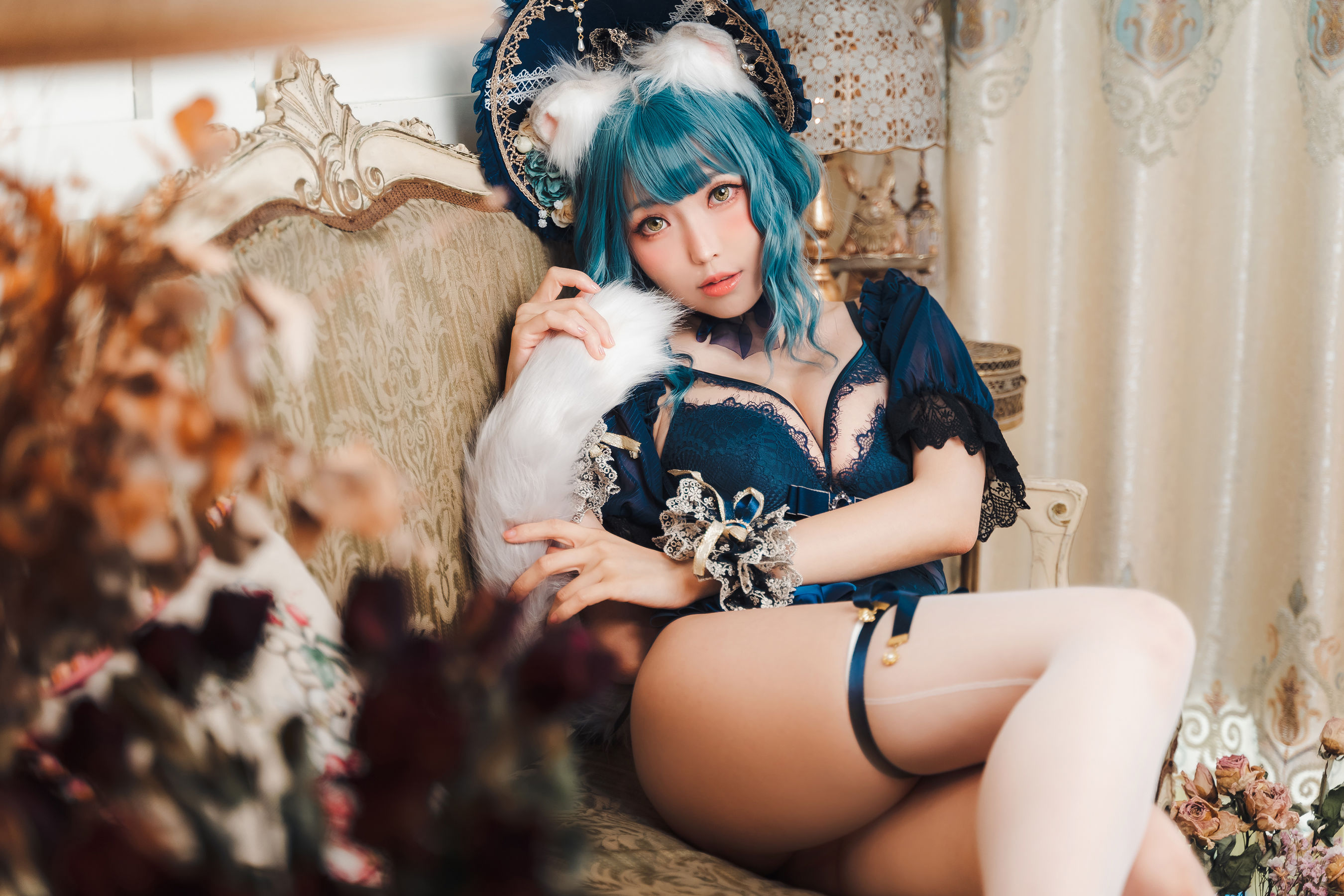 [福利COS] Ely_eee(ElyEE子) - Scottish Fold Cat Doll 摺耳貓少女人形