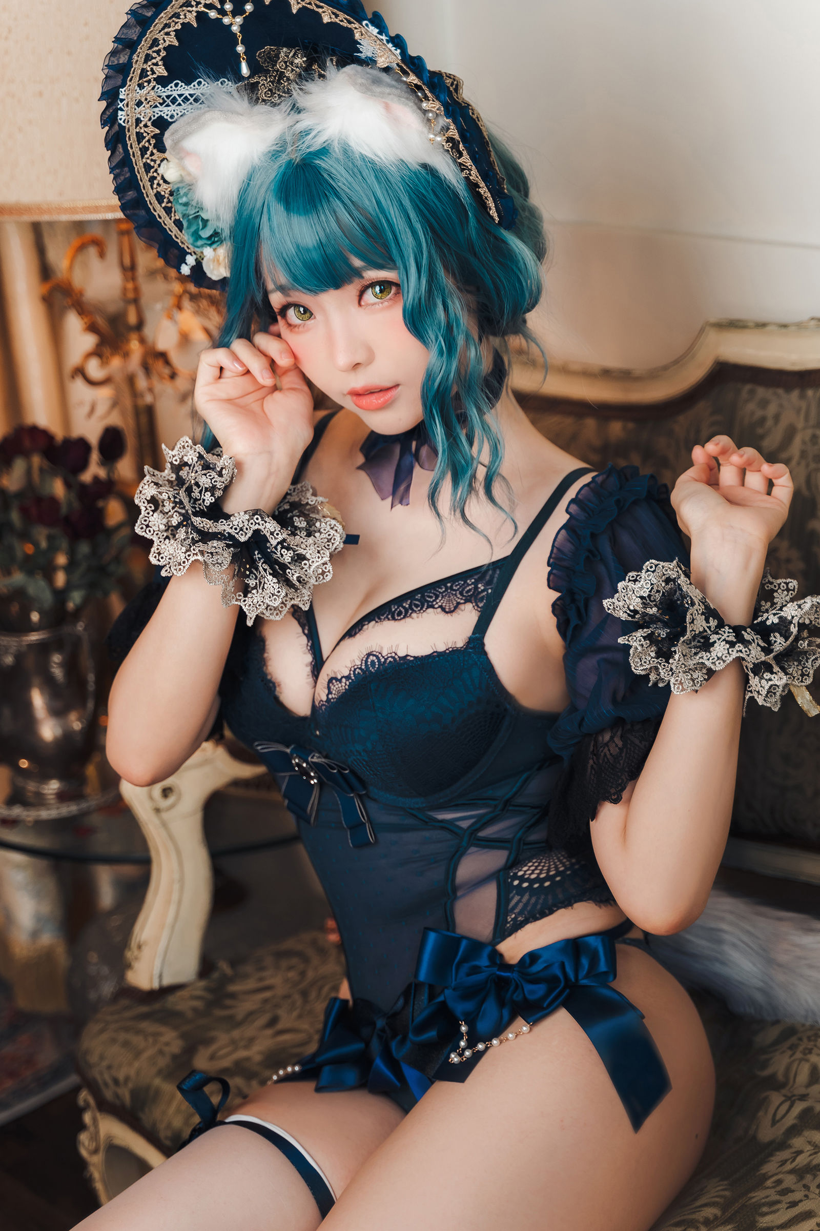 [福利COS] Ely_eee(ElyEE子) - Scottish Fold Cat Doll 摺耳貓少女人形