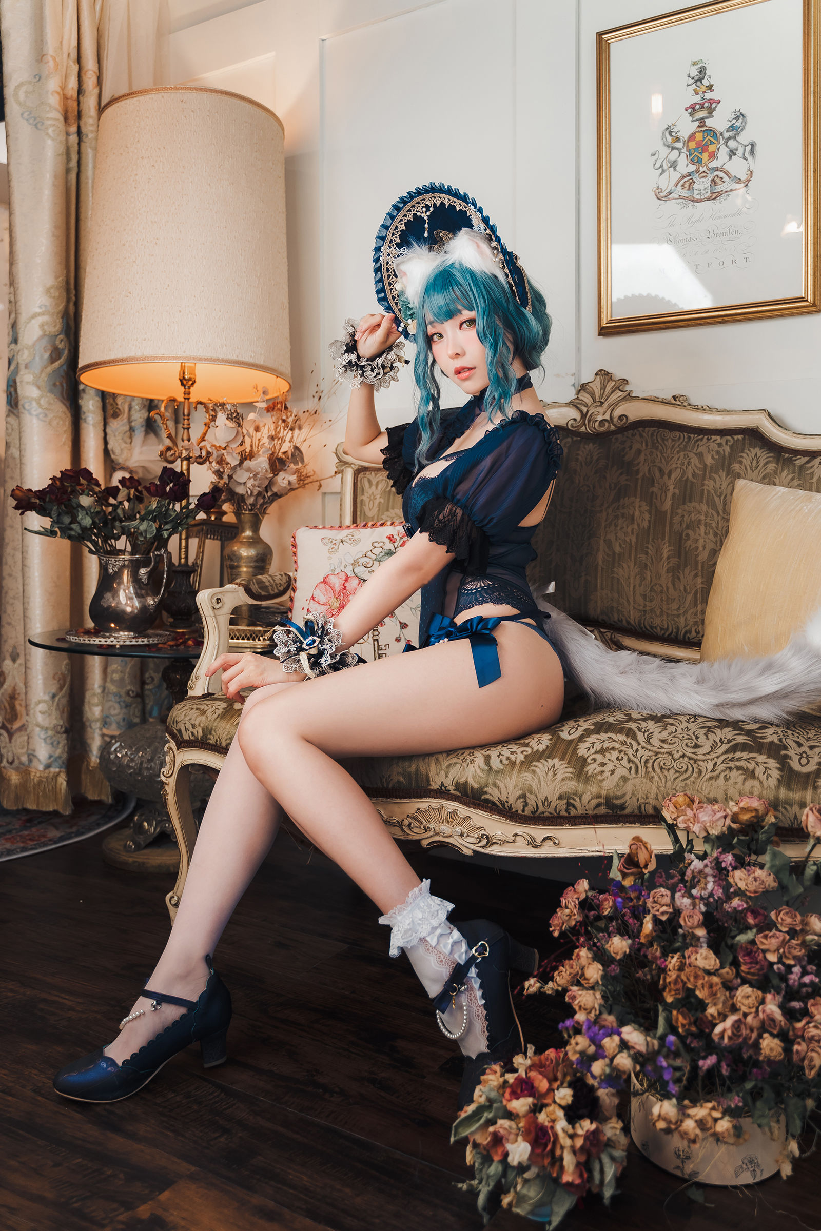 [福利COS] Ely_eee(ElyEE子) - Scottish Fold Cat Doll 摺耳貓少女人形
