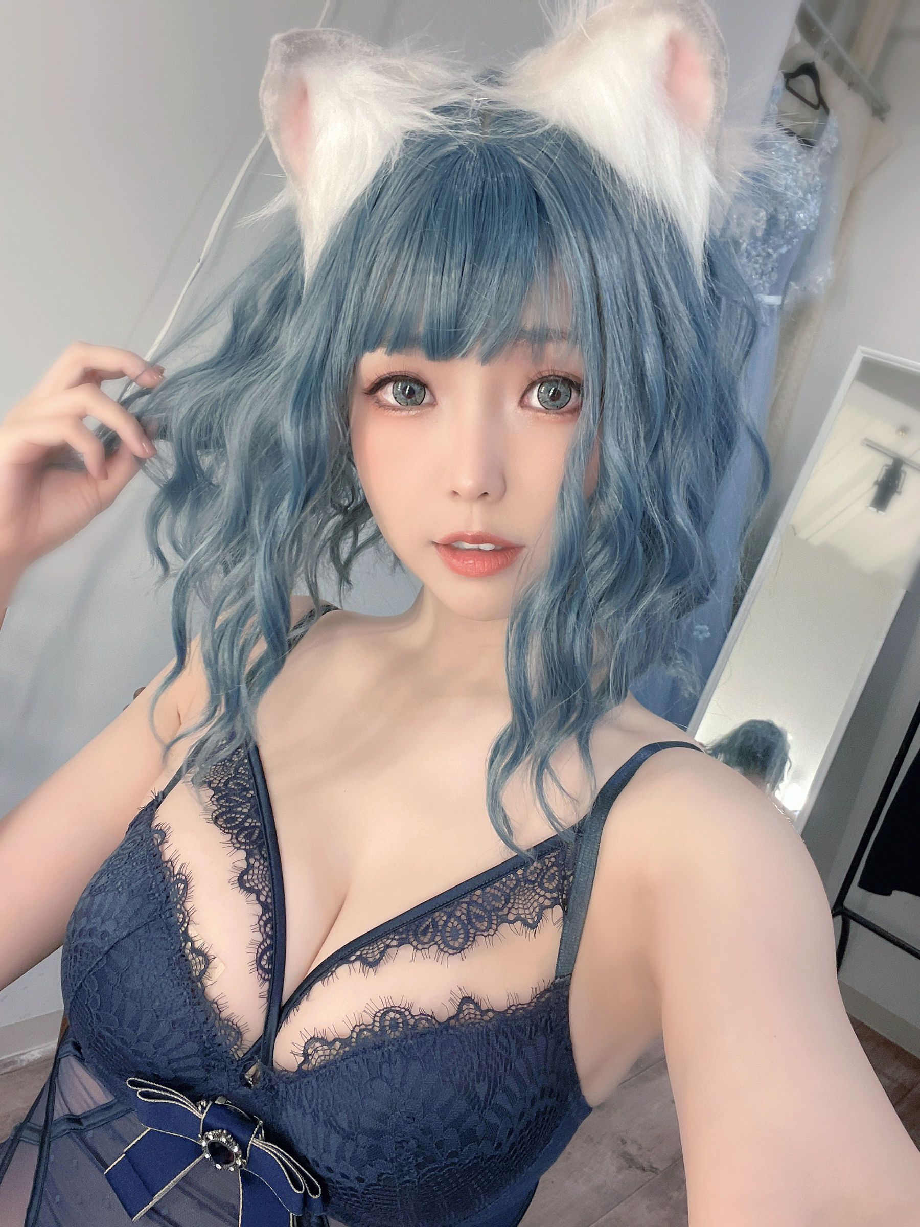 [福利COS] Ely_eee(ElyEE子) - Scottish Fold Cat Doll 摺耳貓少女人形
