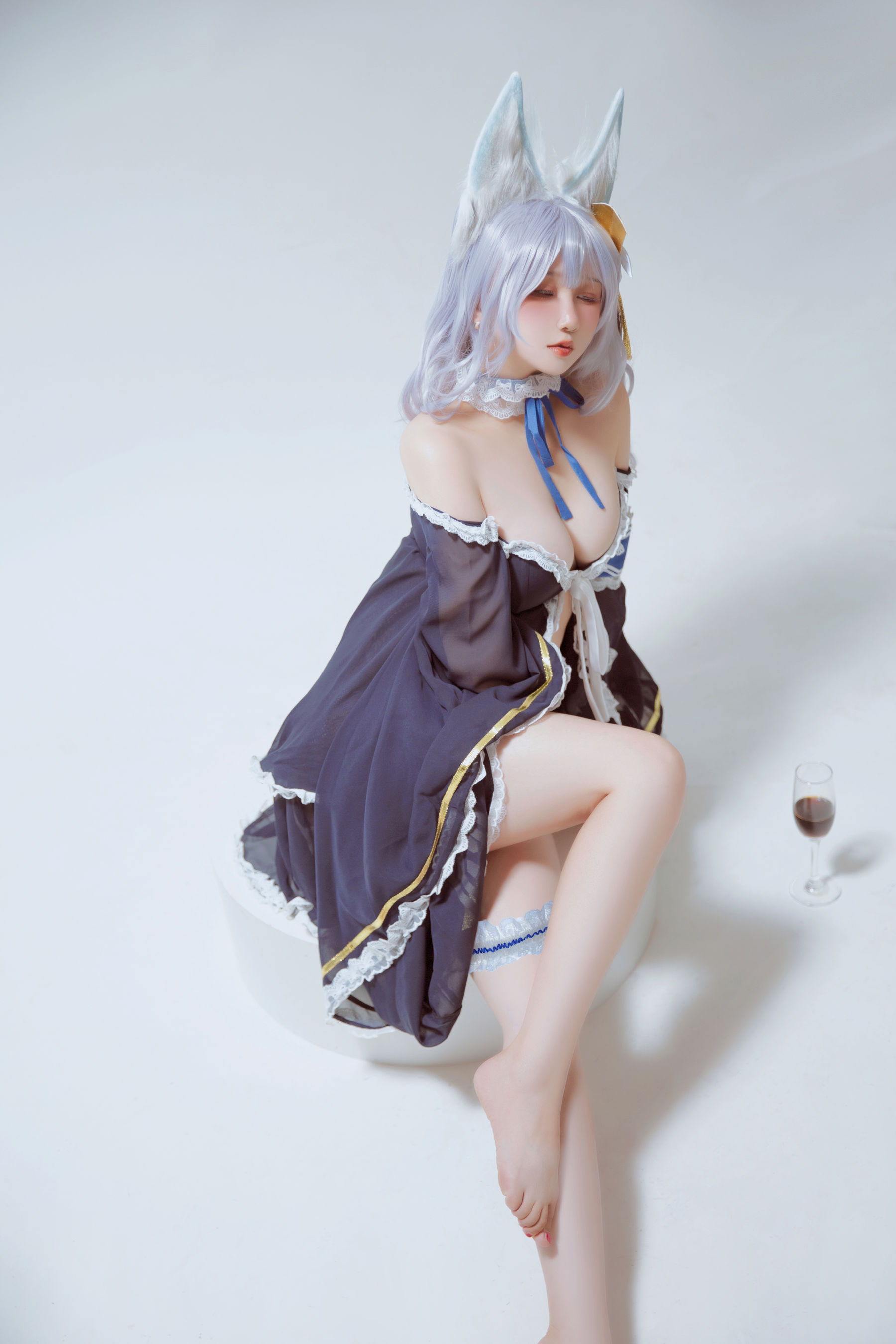 [福利COS] Ruby蘸酱美美 - 碧蓝航线 信浓睡衣