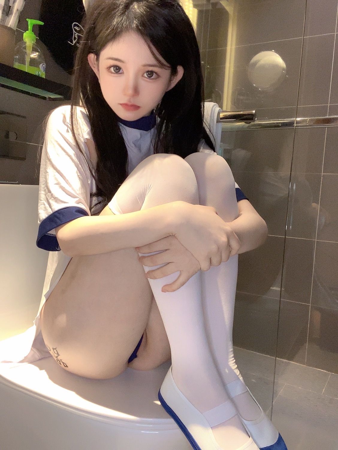 [福利COS] 倦倦喵 - 放课后体操服