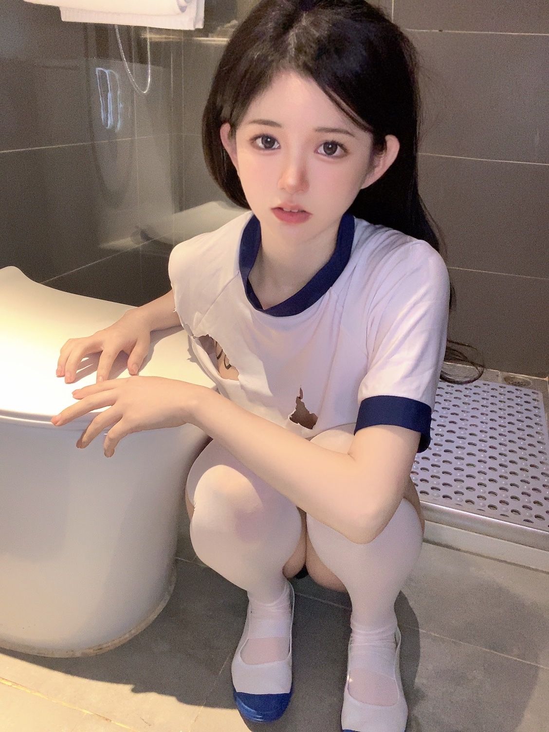 [福利COS] 倦倦喵 - 放课后体操服