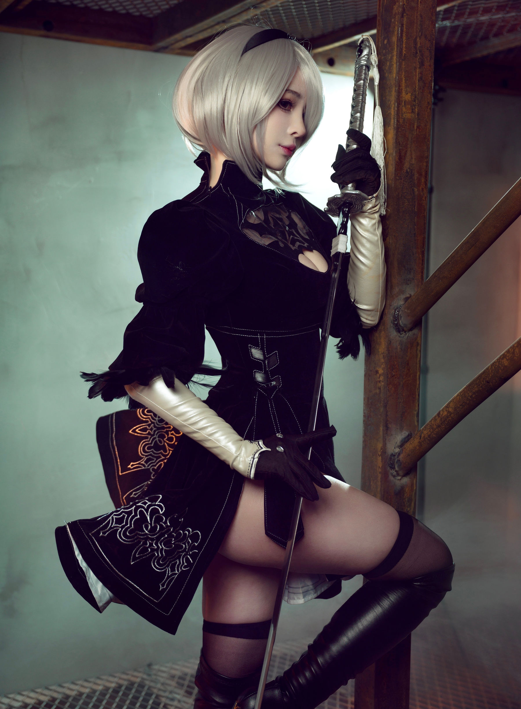 [福利COS] 动漫博主叉子宝宝 - 2B 尼尔机械纪元