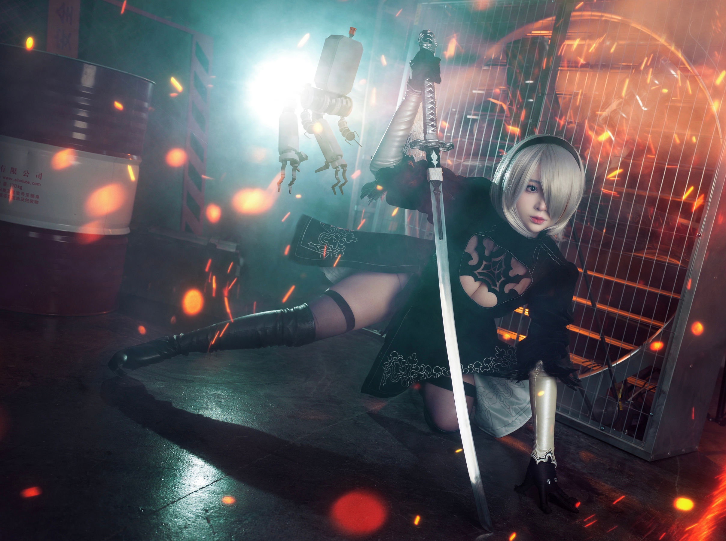 [福利COS] 动漫博主叉子宝宝 - 2B 尼尔机械纪元