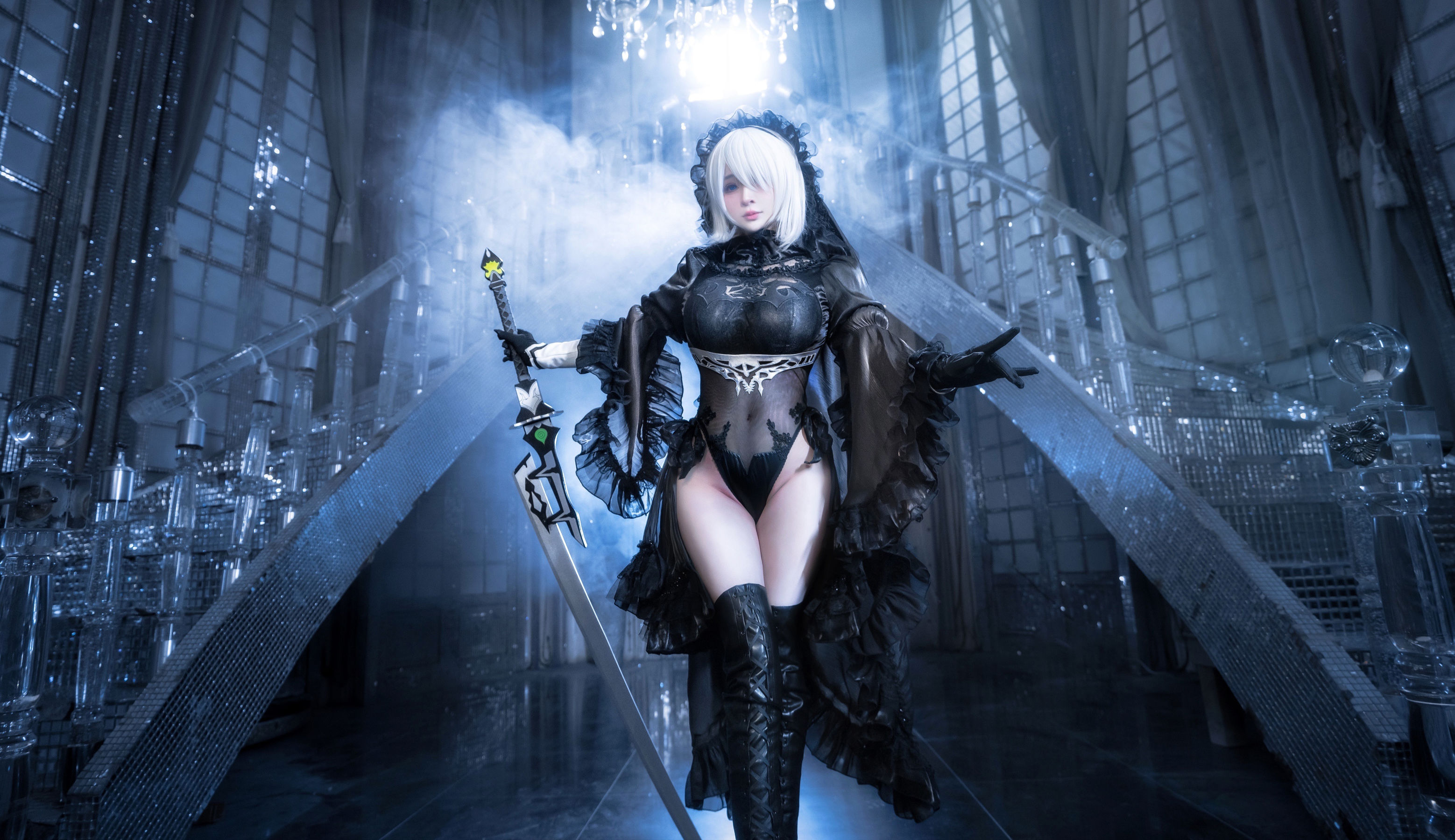 [福利COS] 动漫博主叉子宝宝 - 2B 尼尔机械纪元