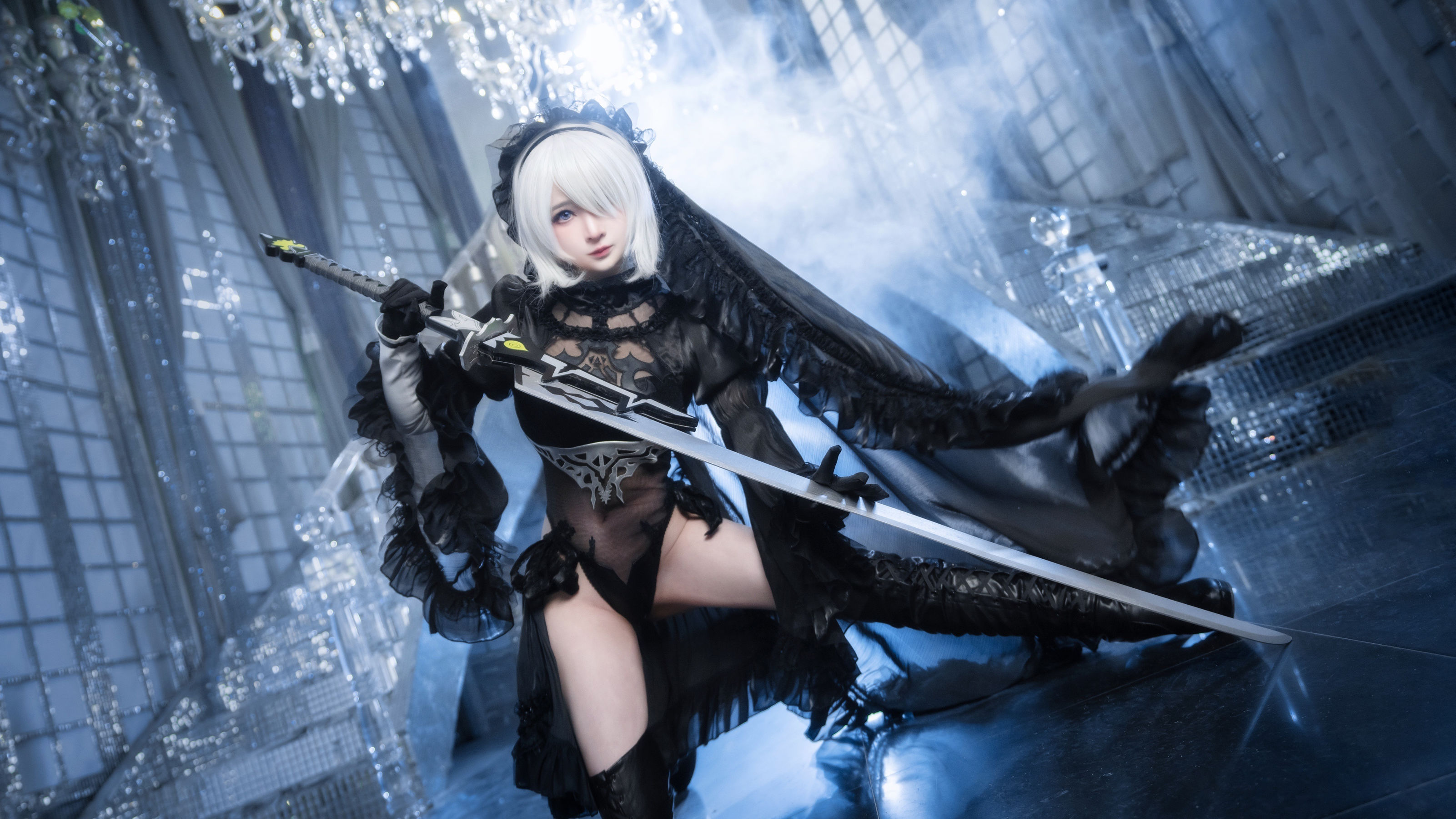 [福利COS] 动漫博主叉子宝宝 - 2B 尼尔机械纪元
